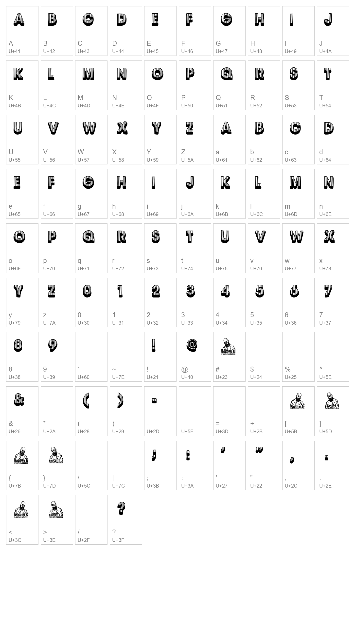 Character Map Image