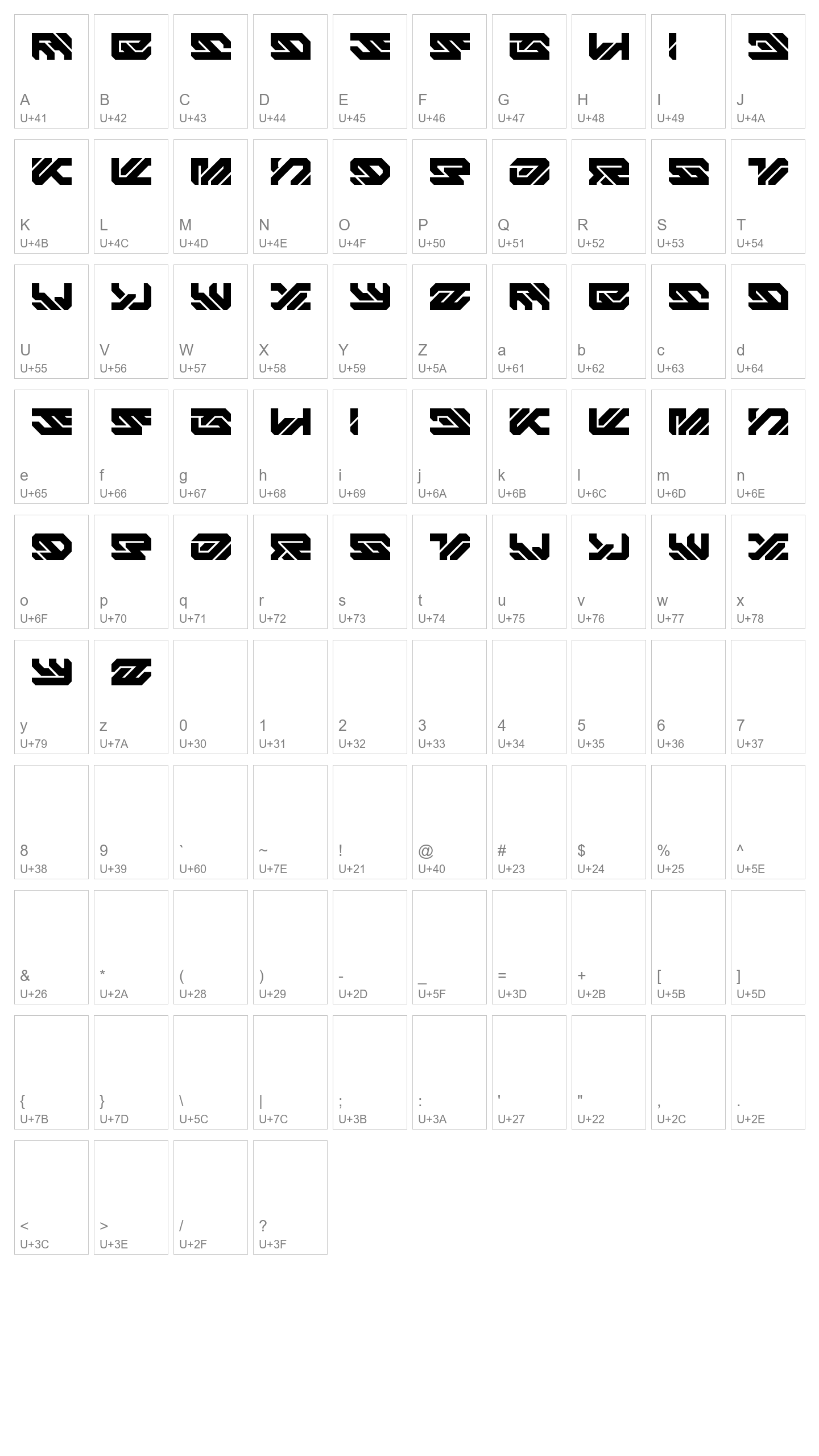 Character Map Image