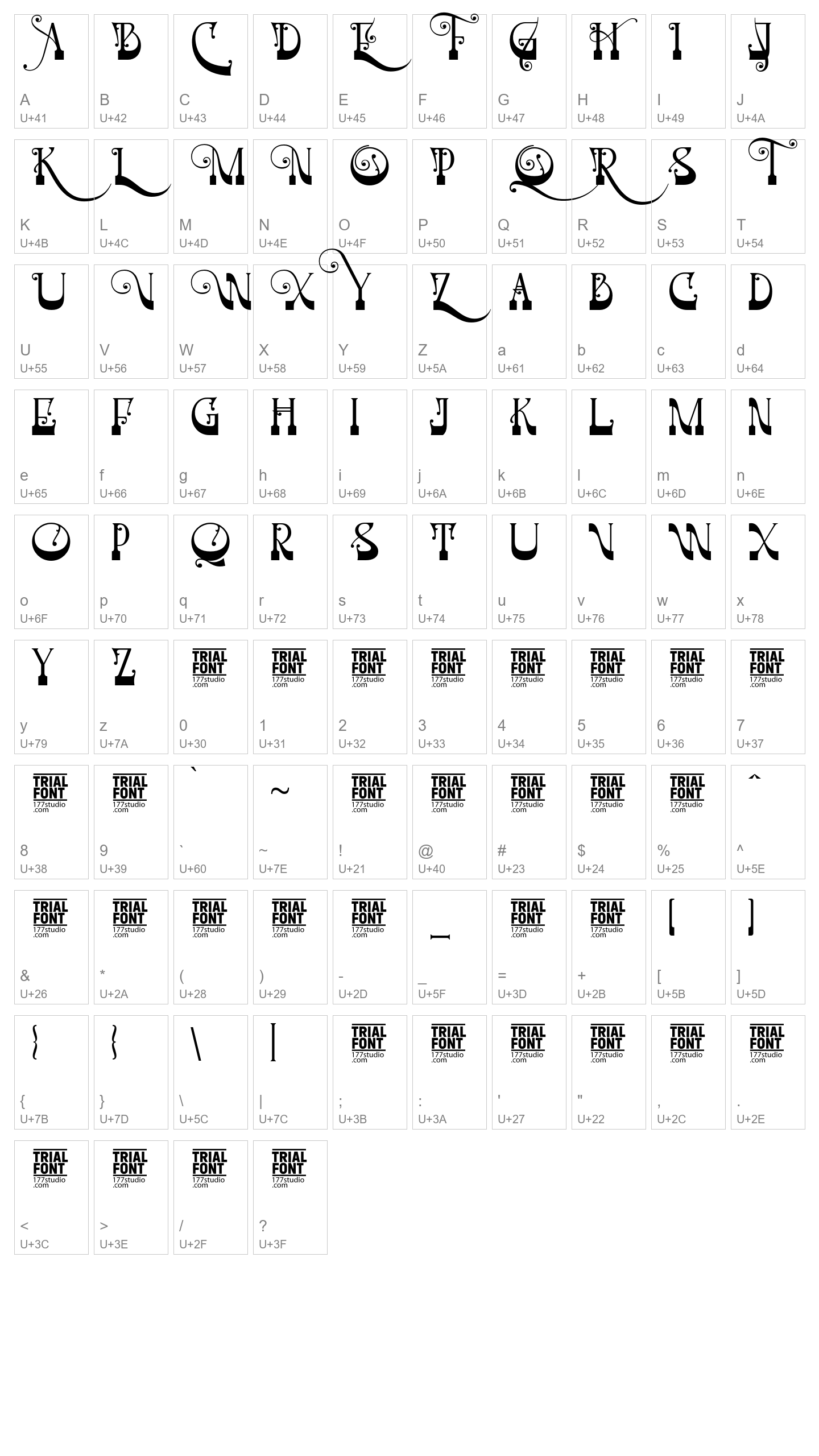 Character Map Image