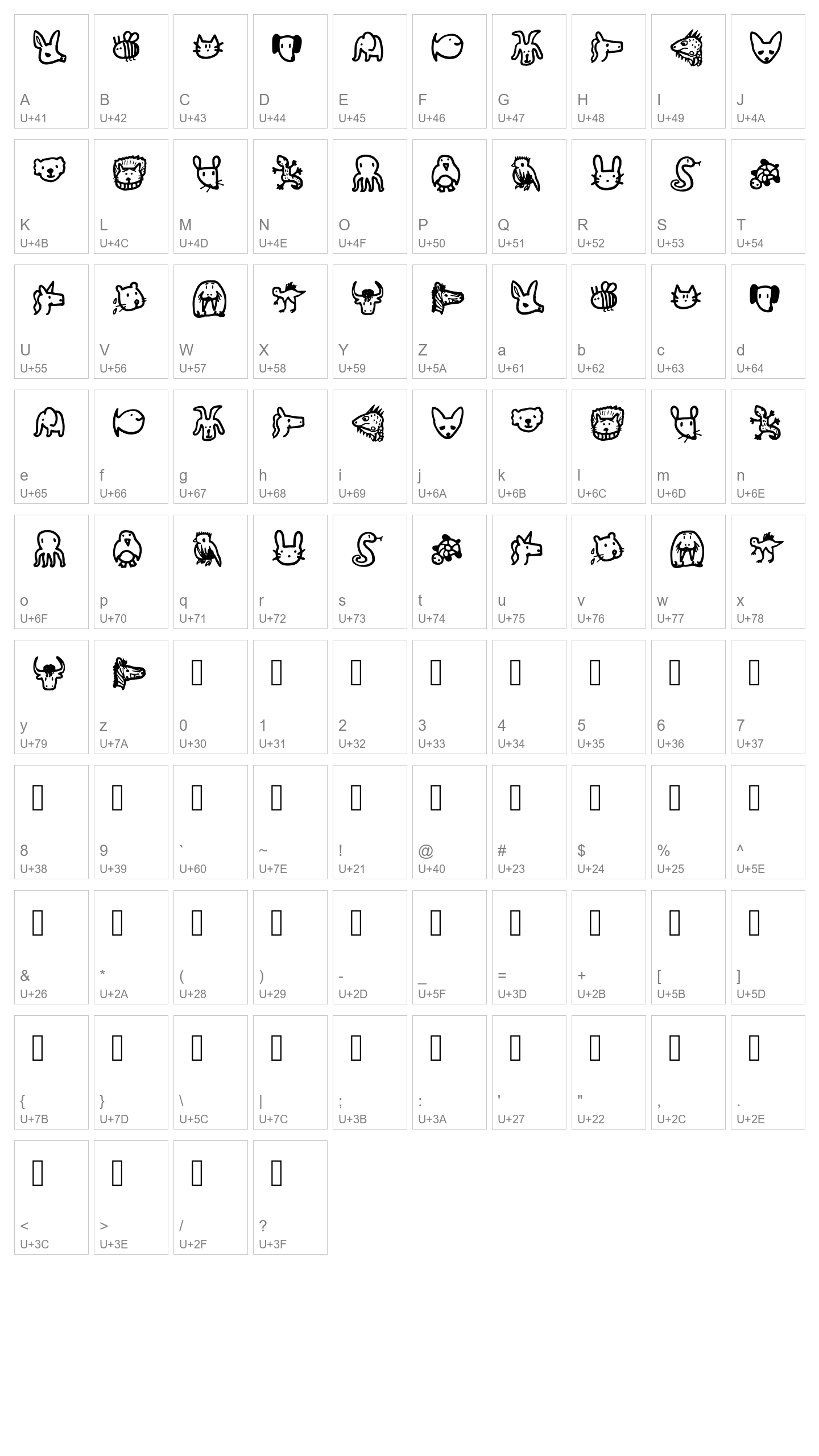 Character Map Image