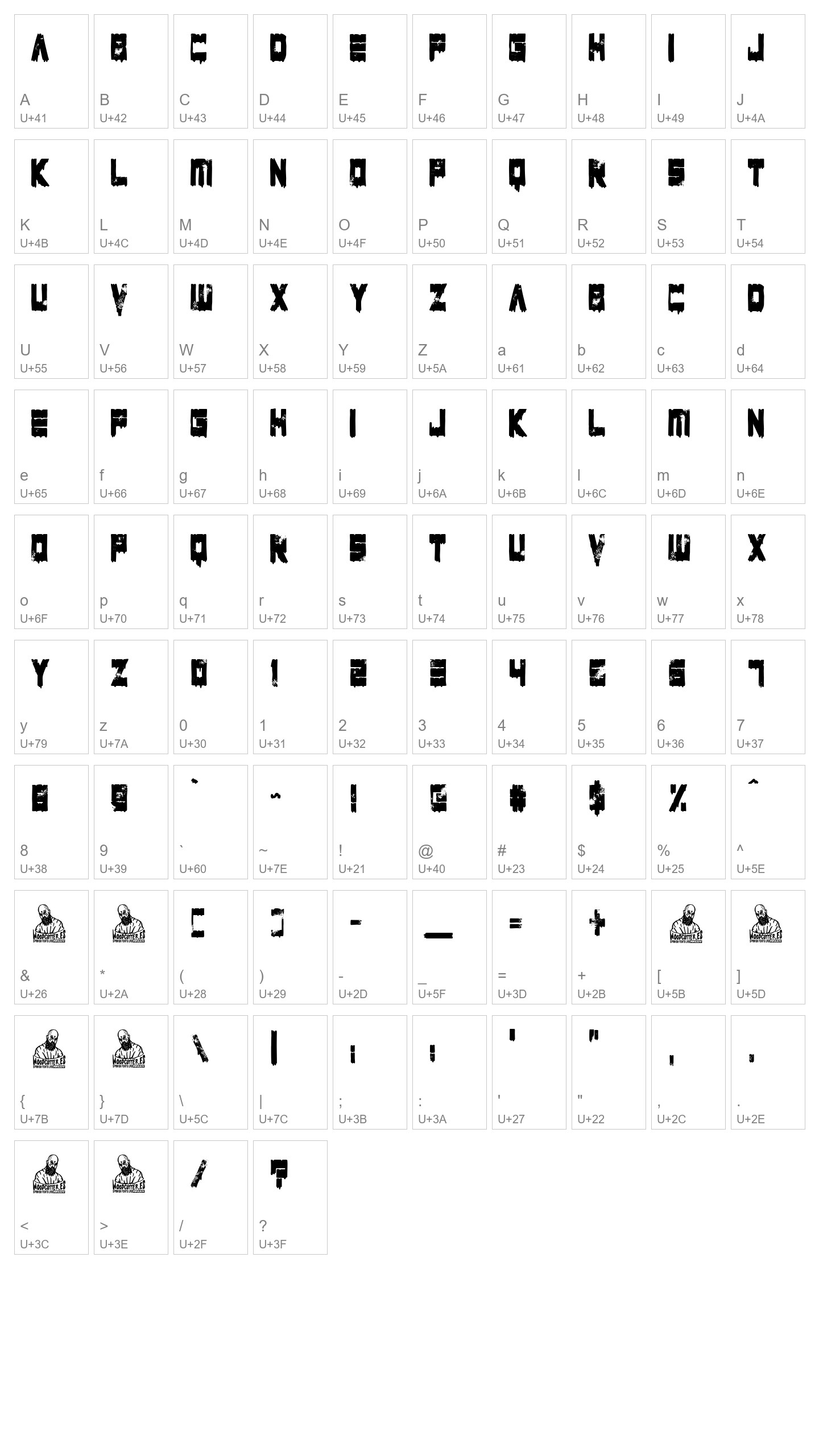 Character Map Image