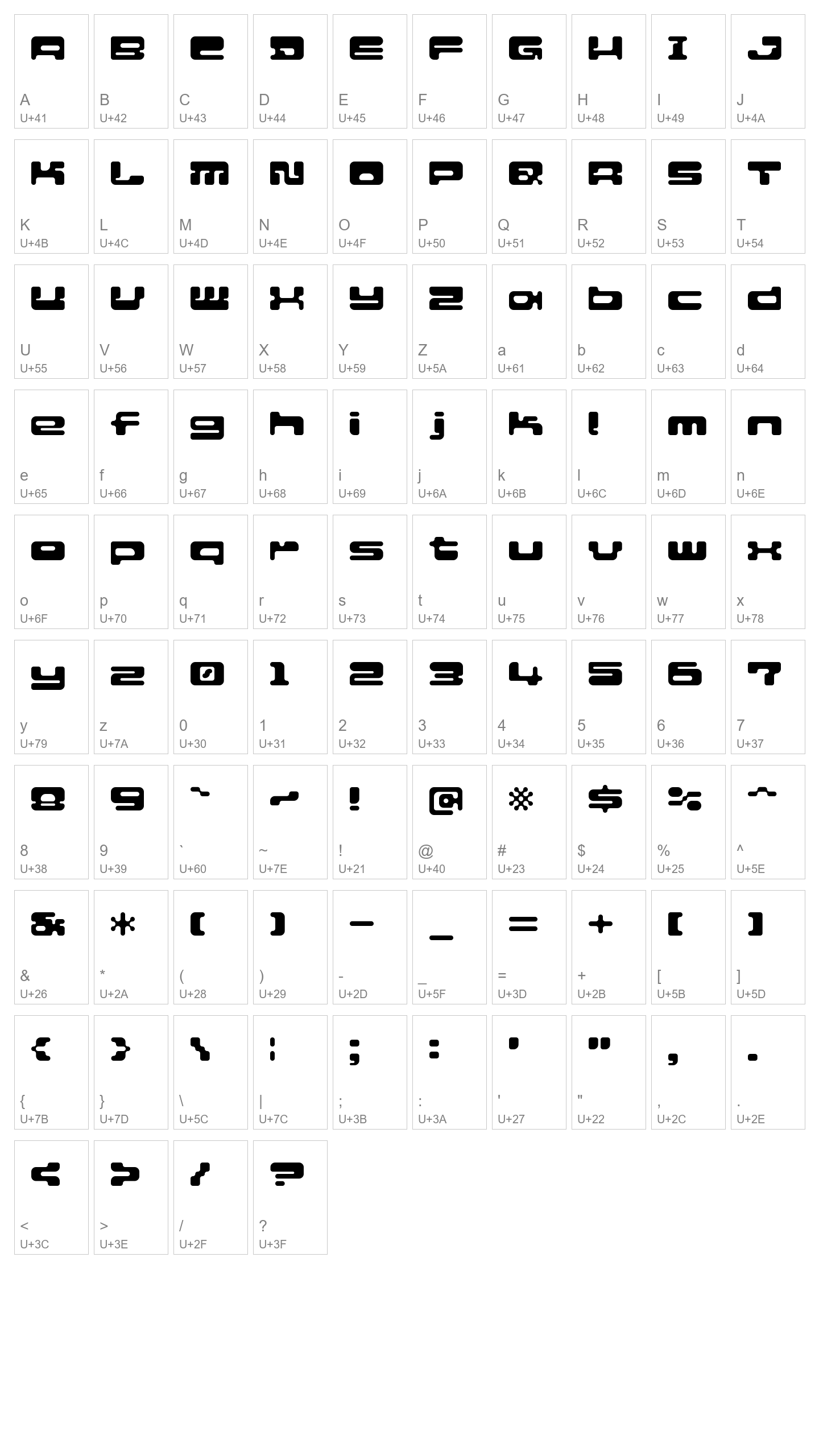 Character Map Image