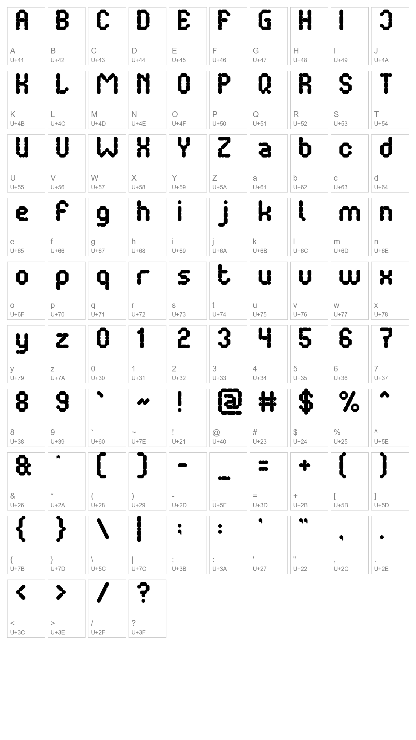 Character Map Image