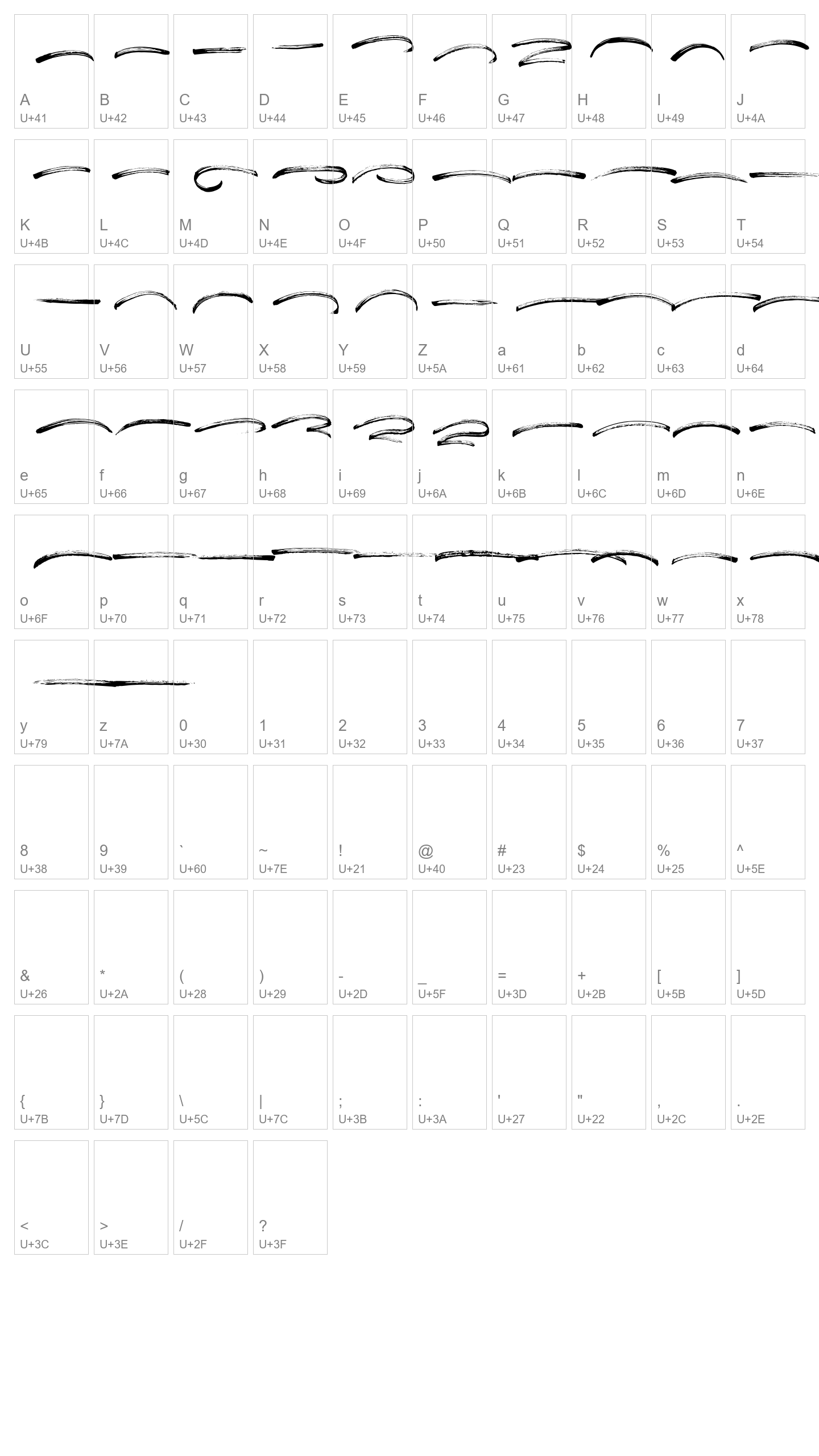Character Map Image