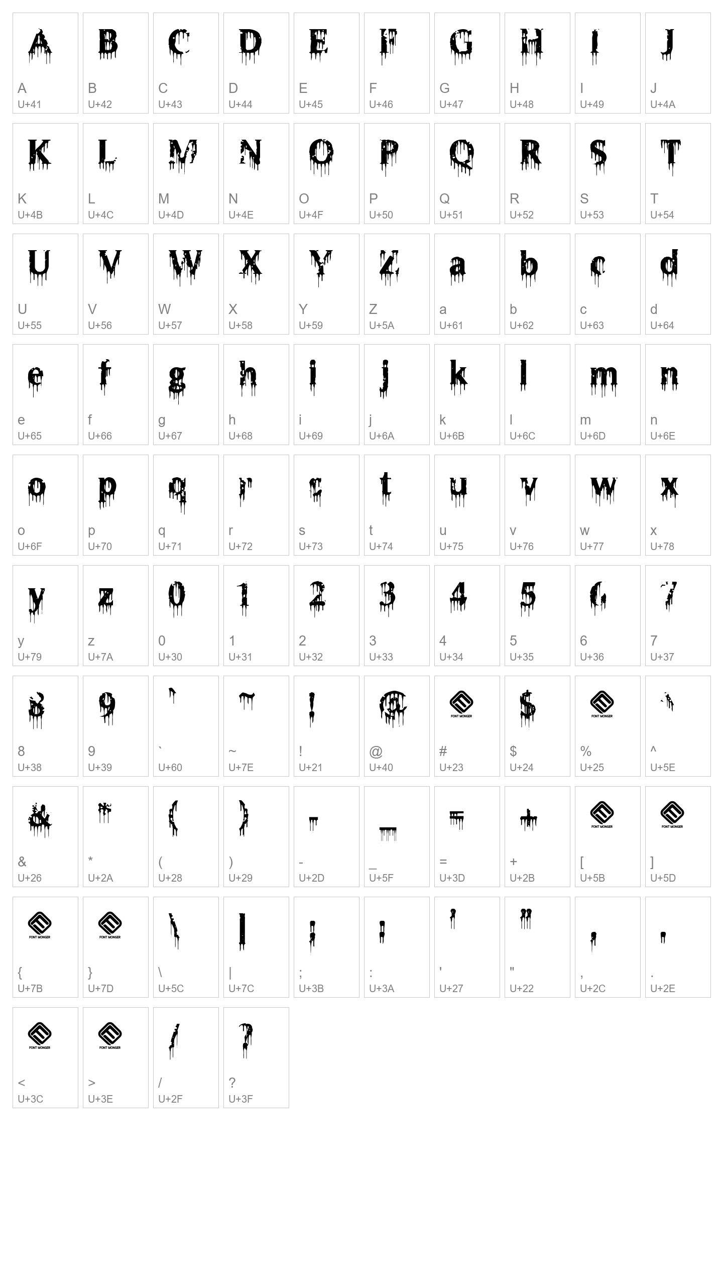 Character Map Image