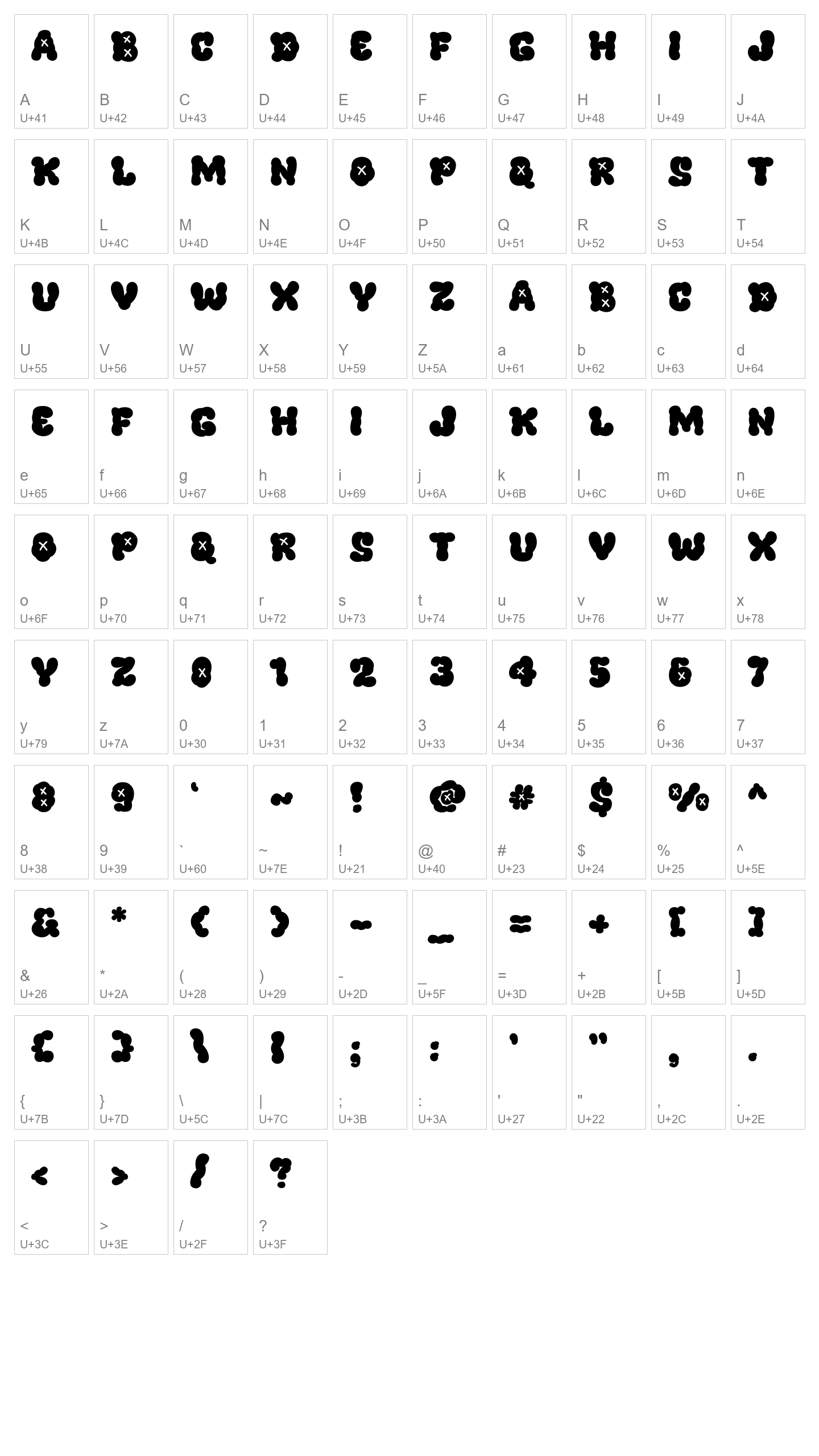 Character Map Image