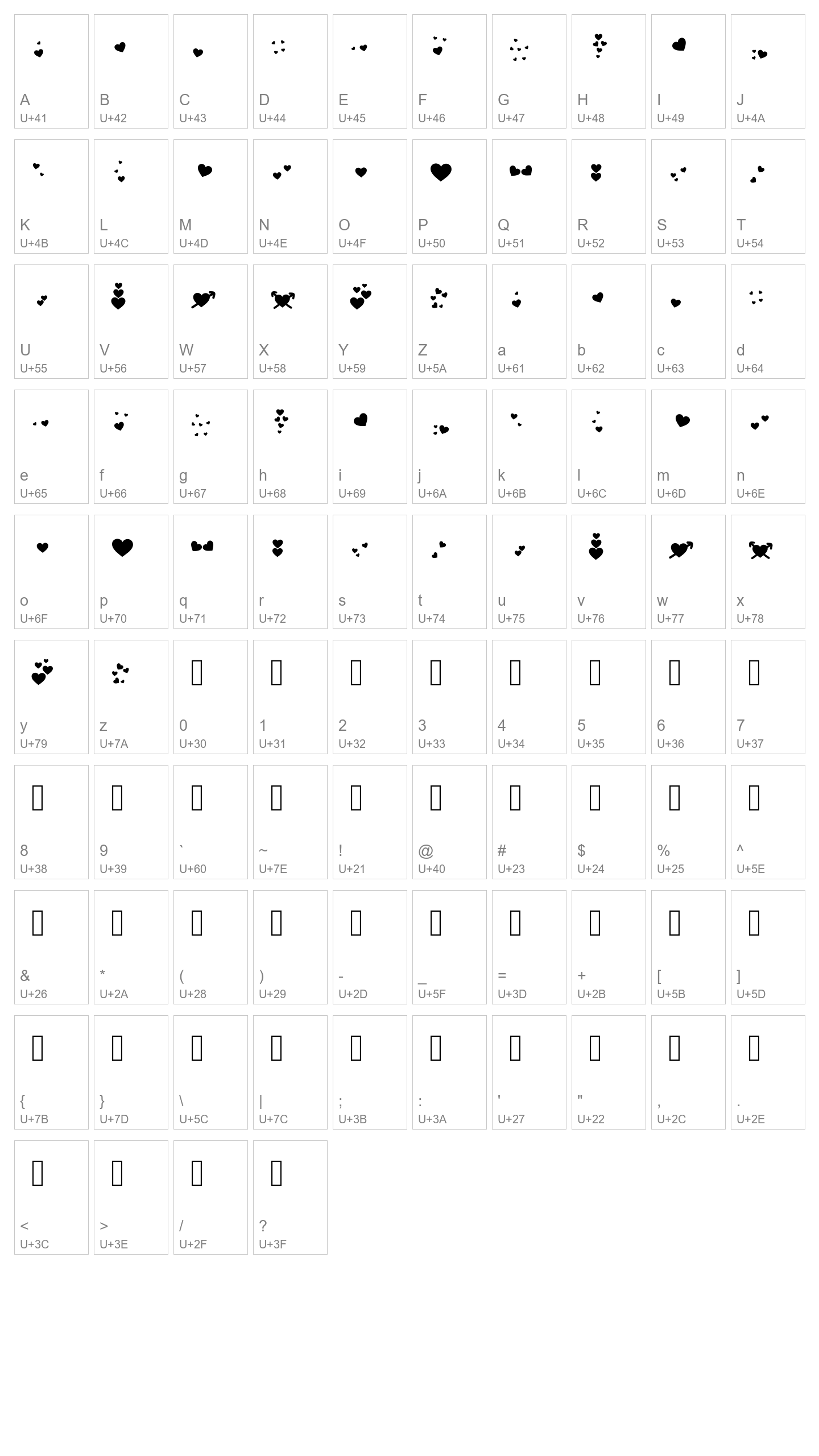 Character Map Image