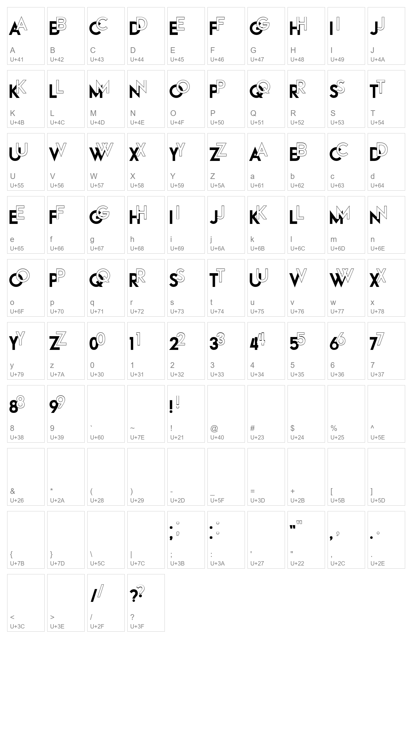 Character Map Image