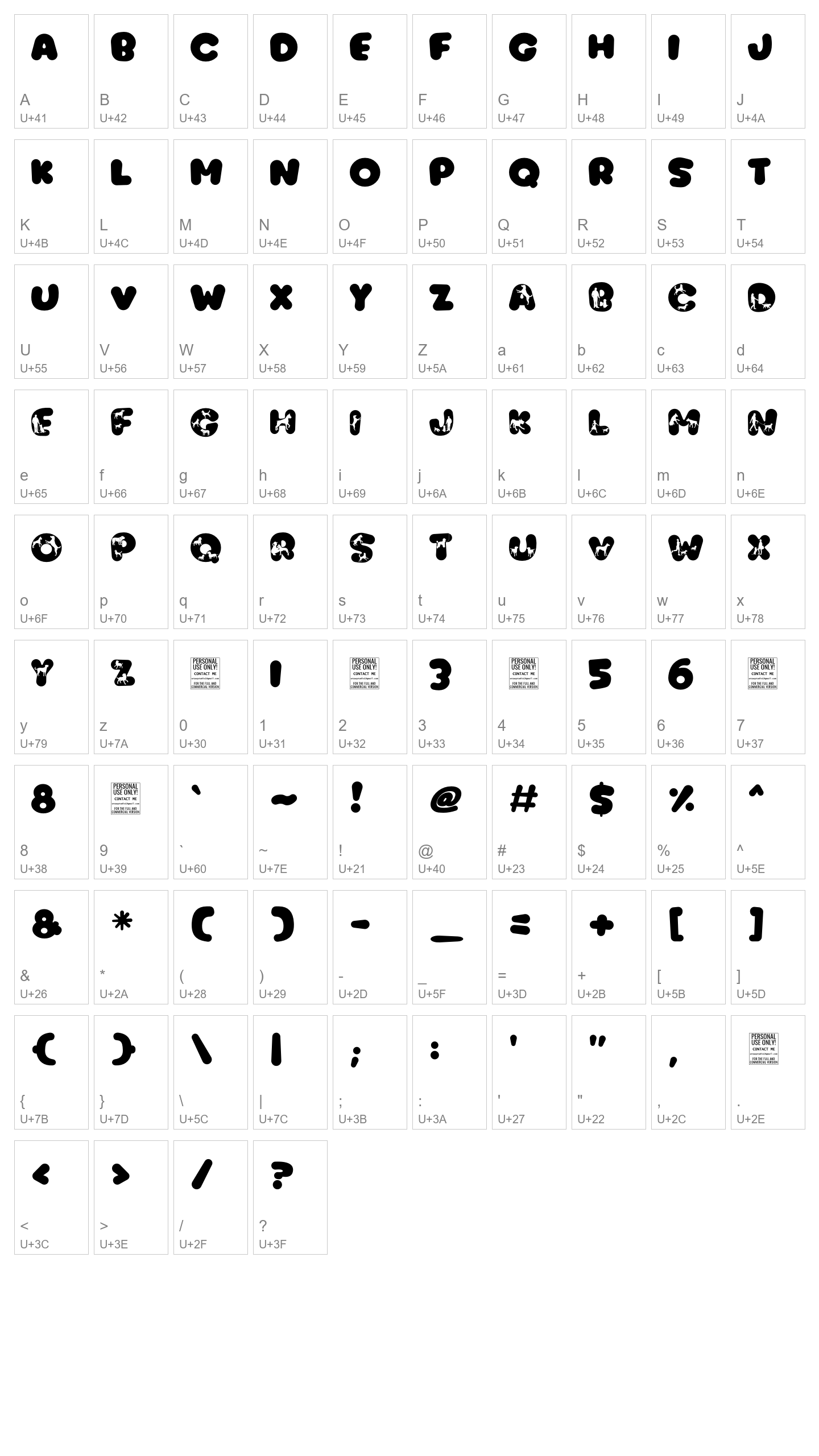 Character Map Image