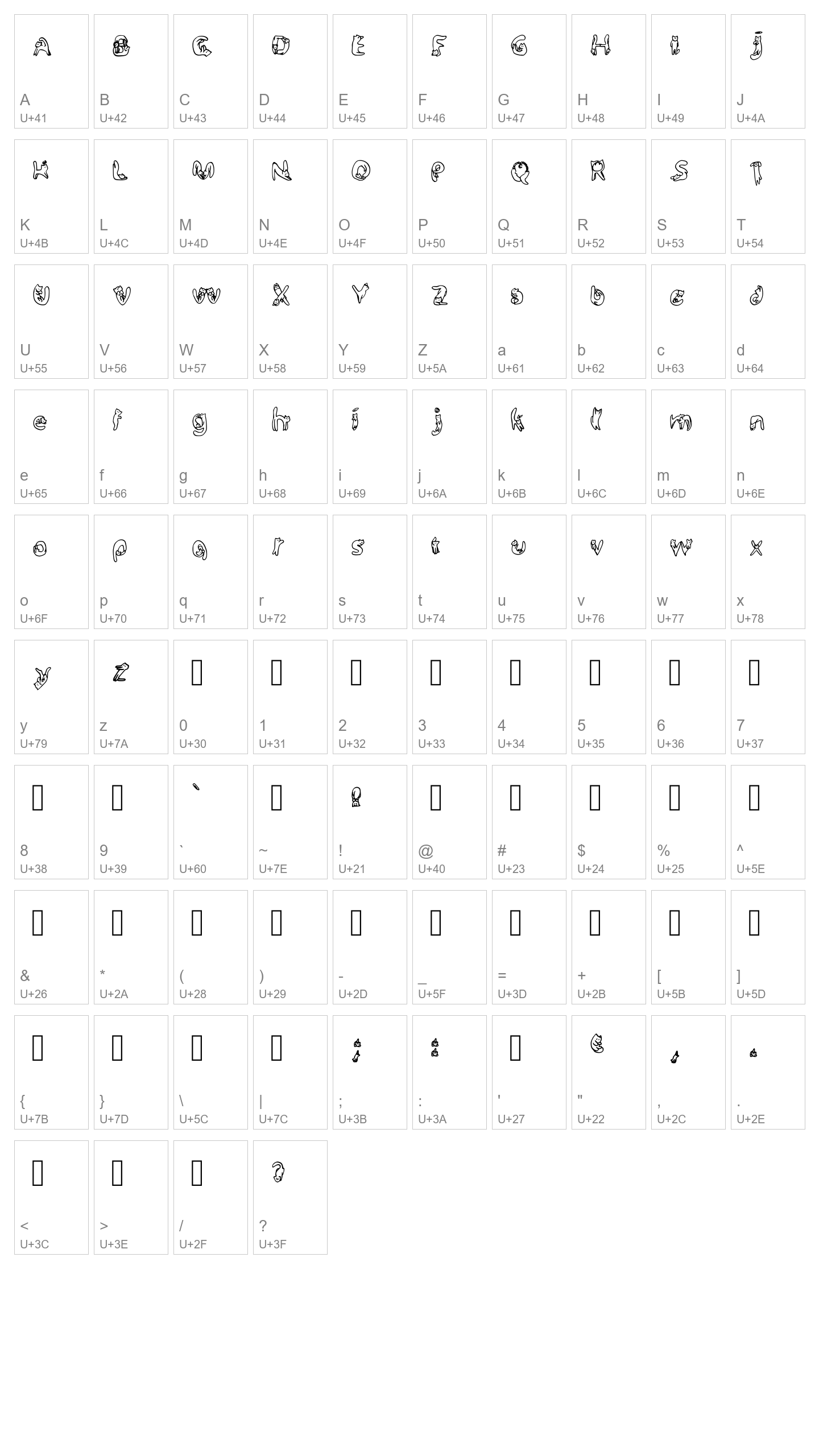 Character Map Image