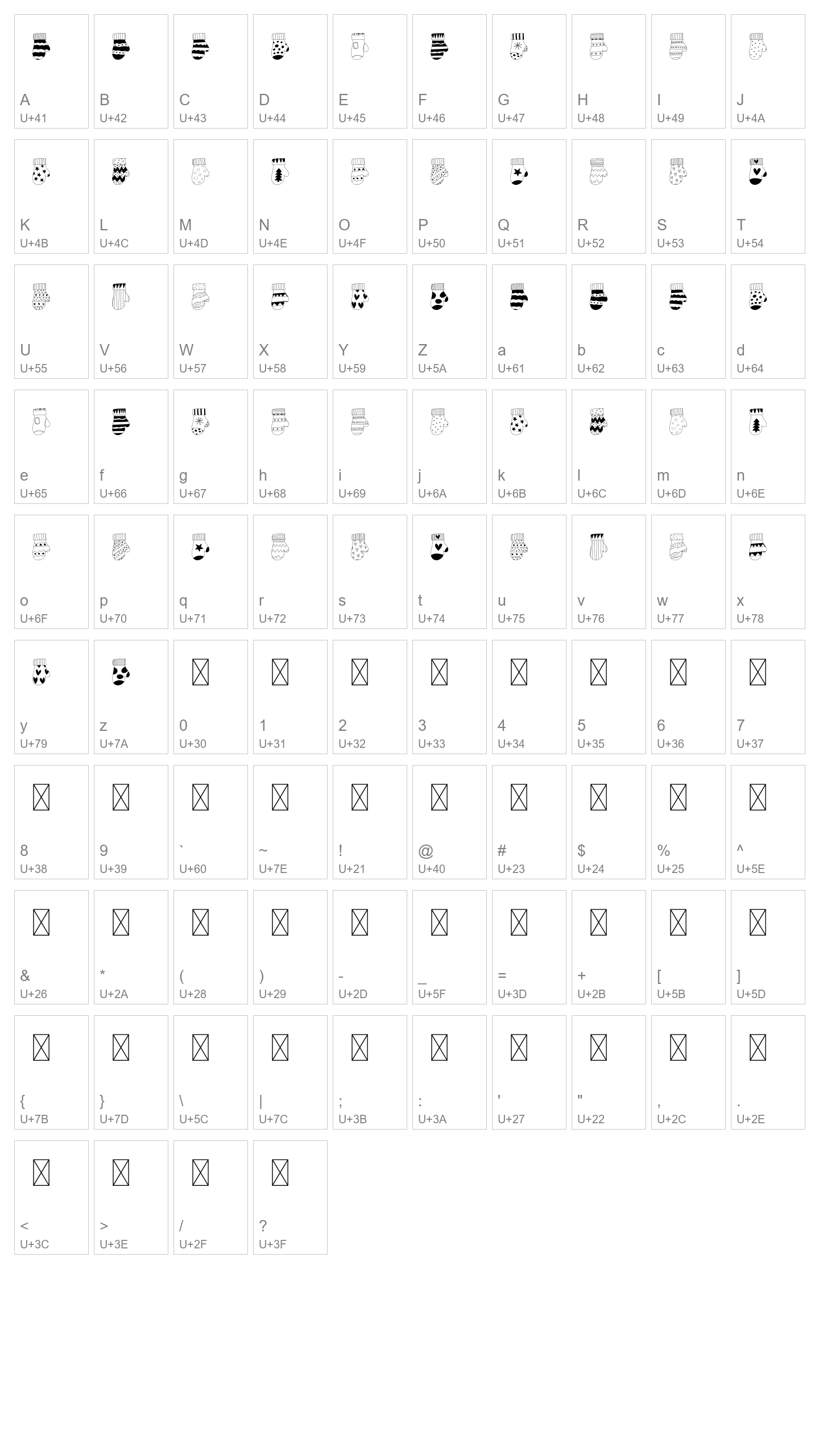 Character Map Image
