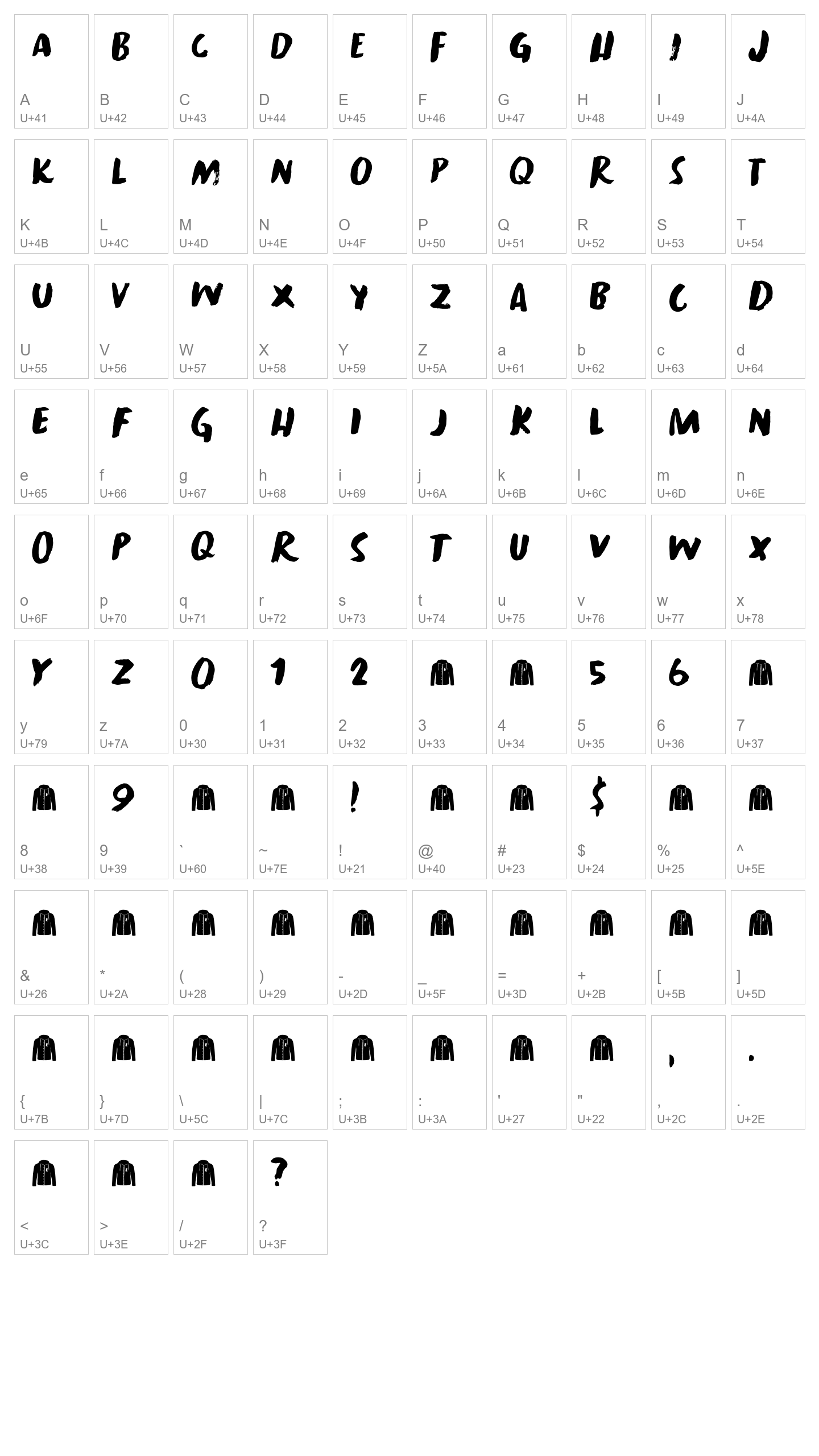 Character Map Image