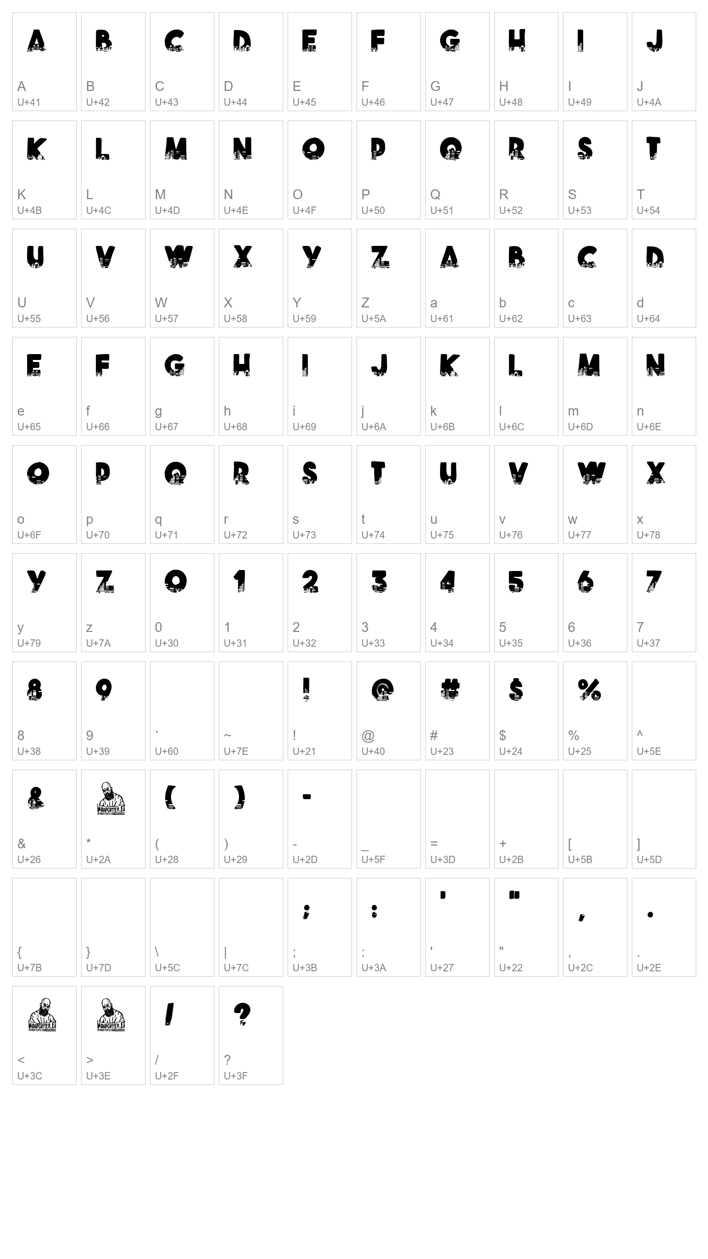 Character Map Image