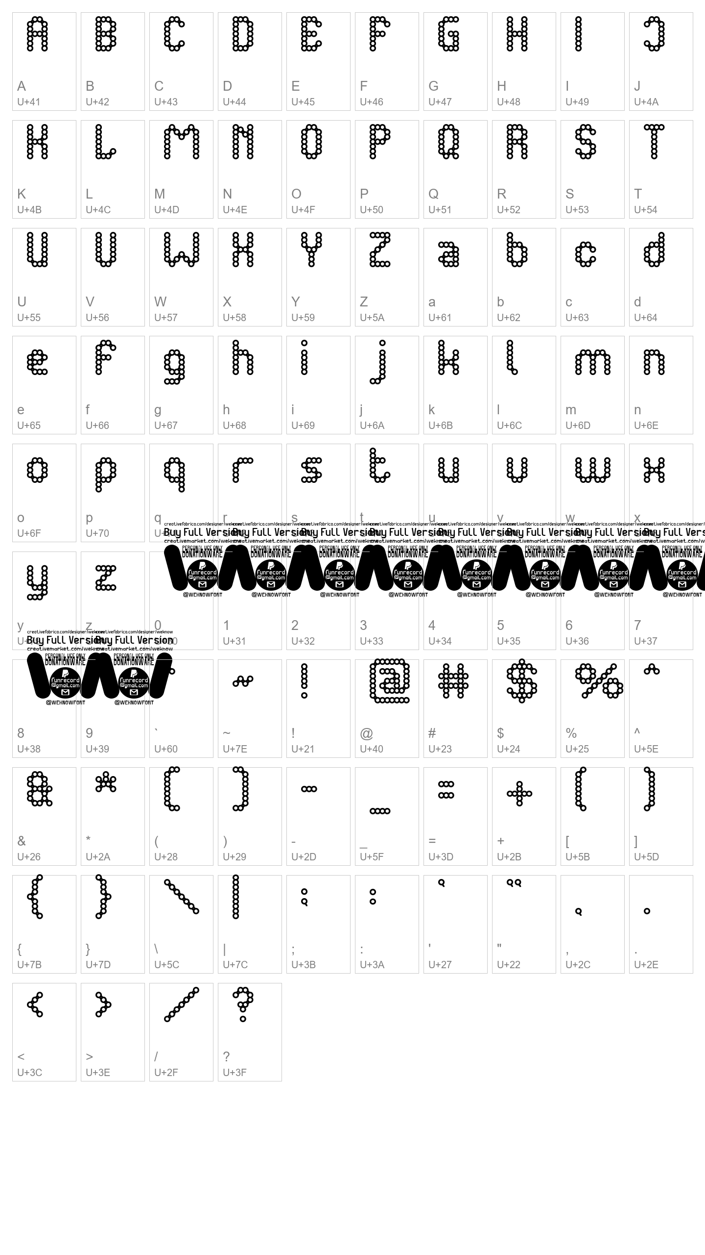 Character Map Image