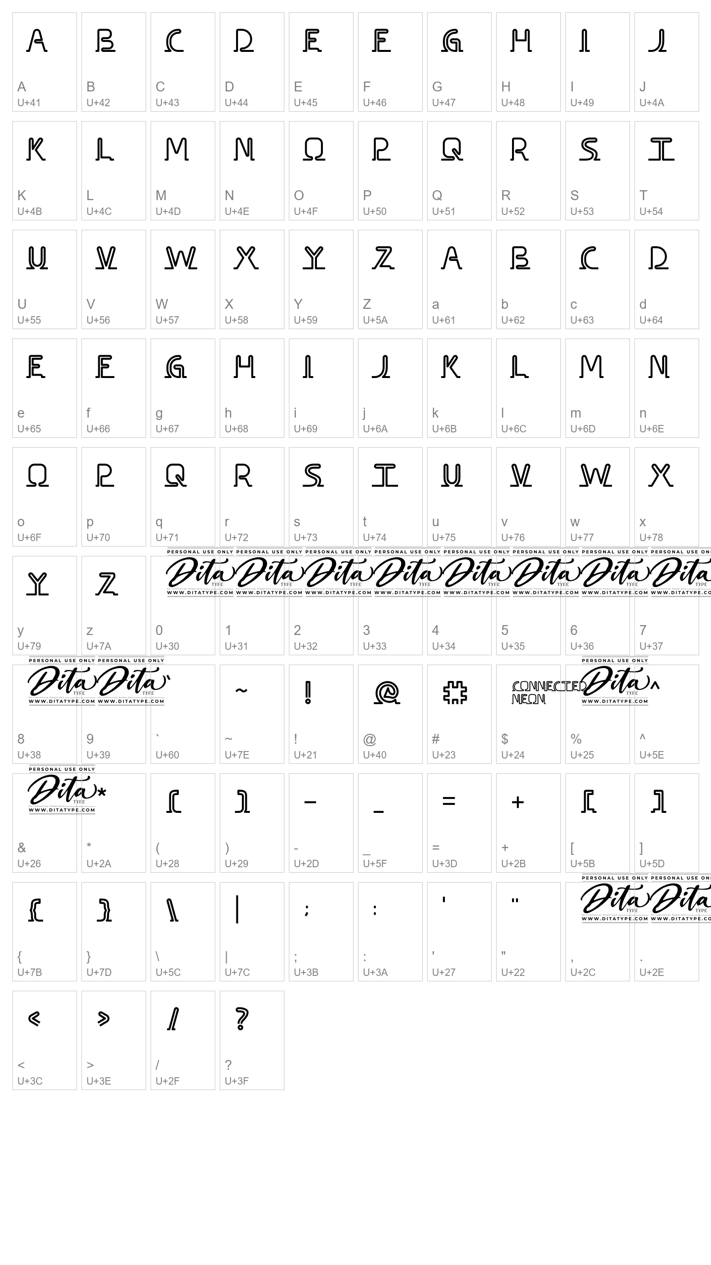 Character Map Image