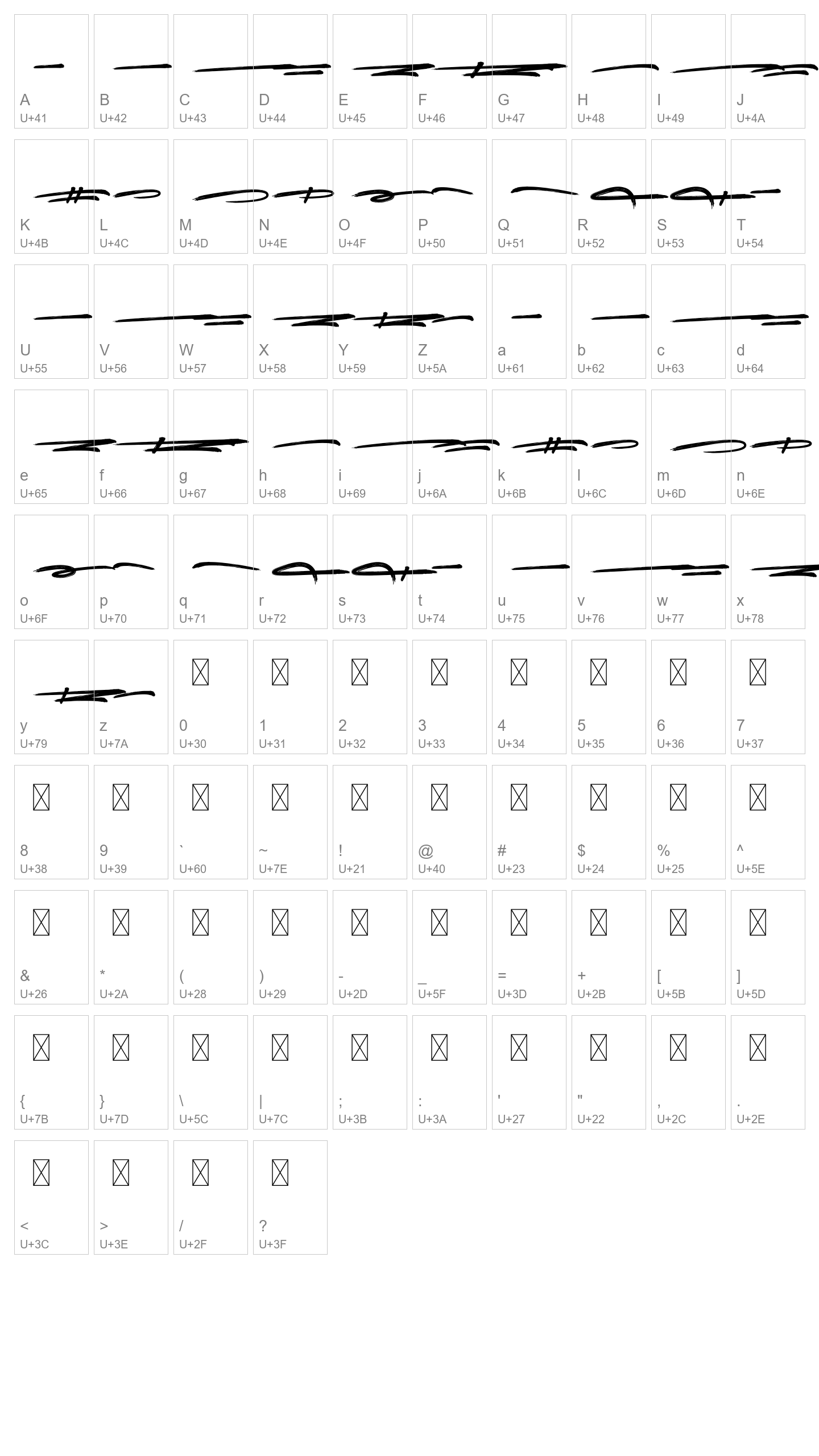 Character Map Image