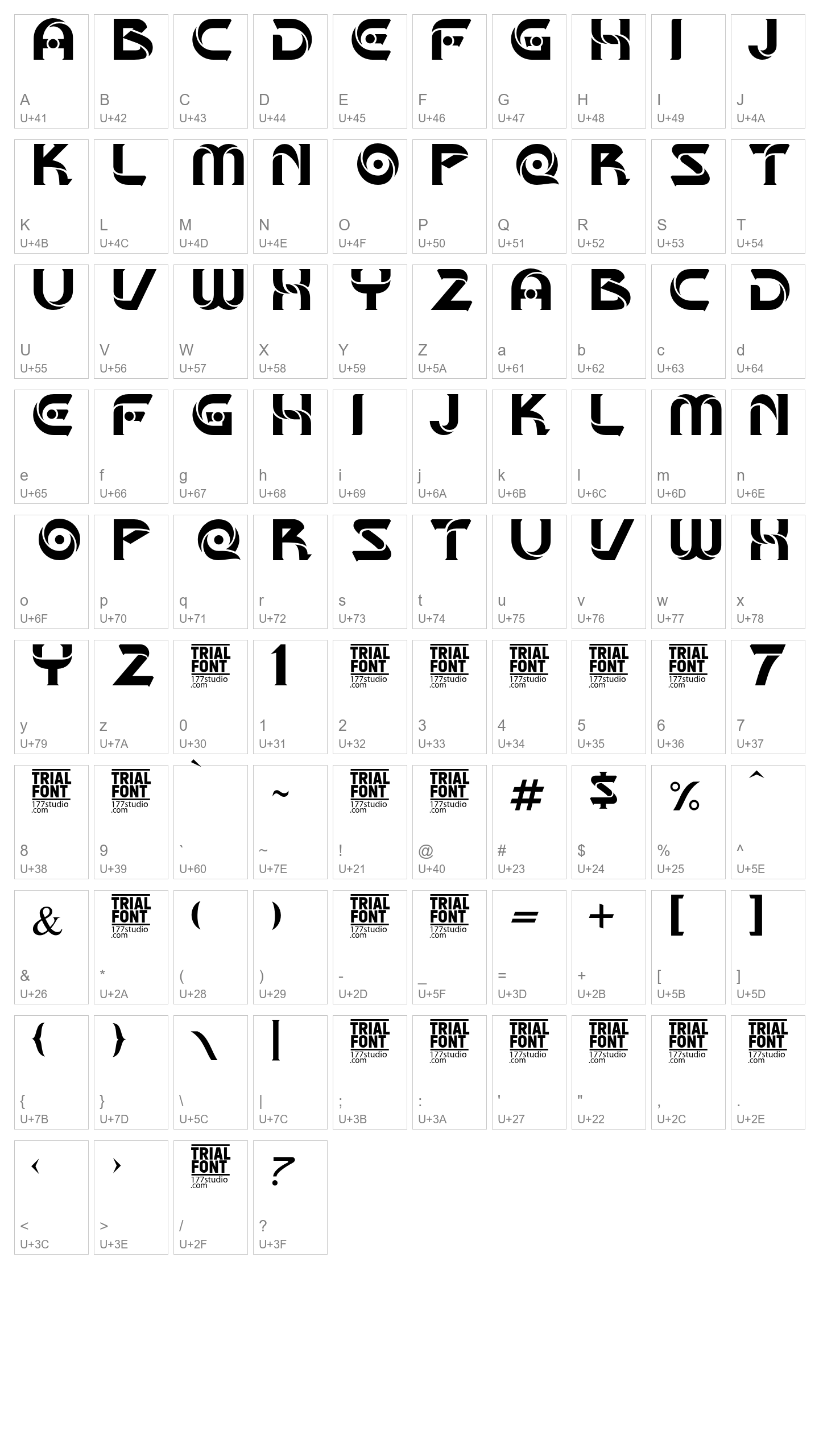 Character Map Image