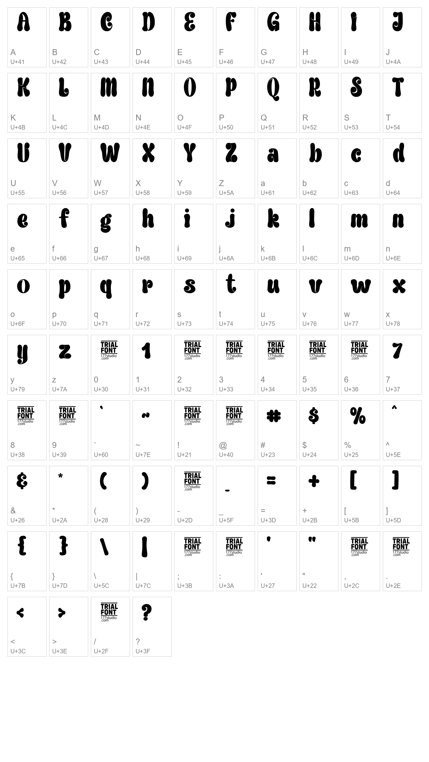 Character Map Image