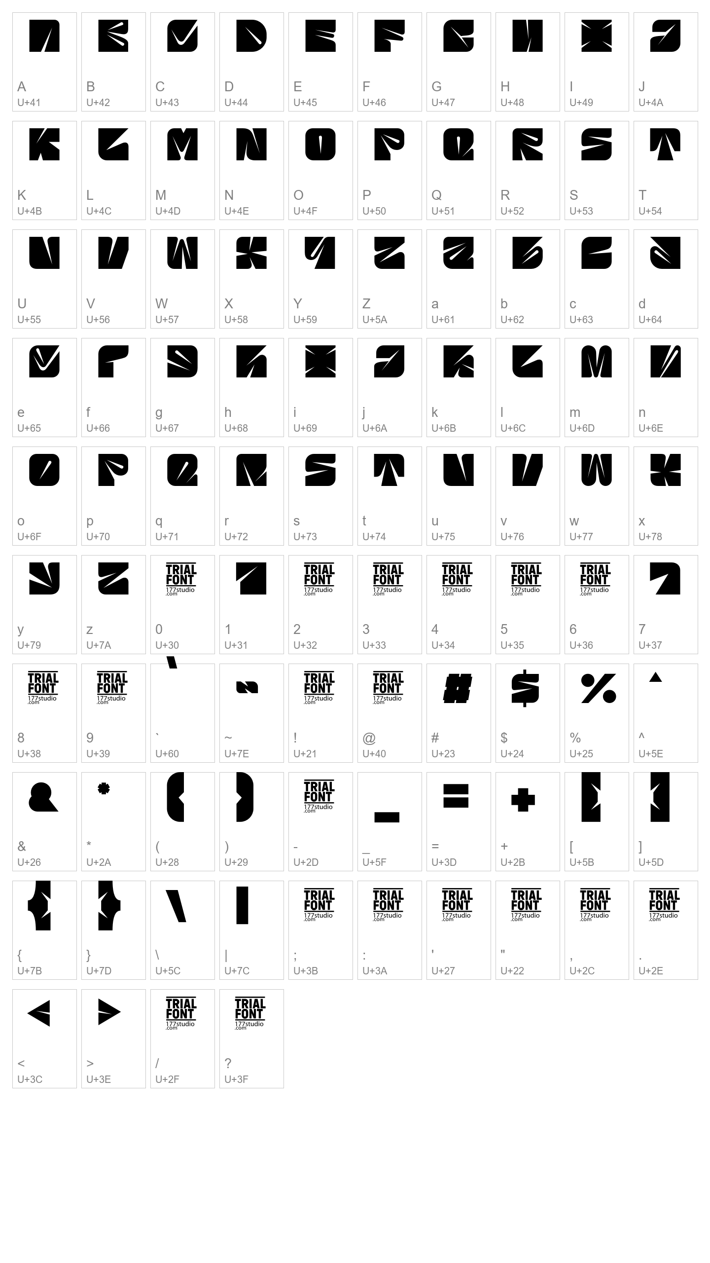 Character Map Image