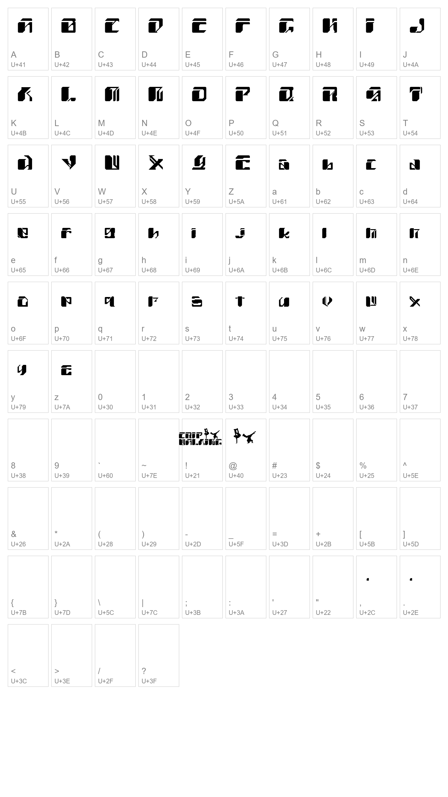 Character Map Image
