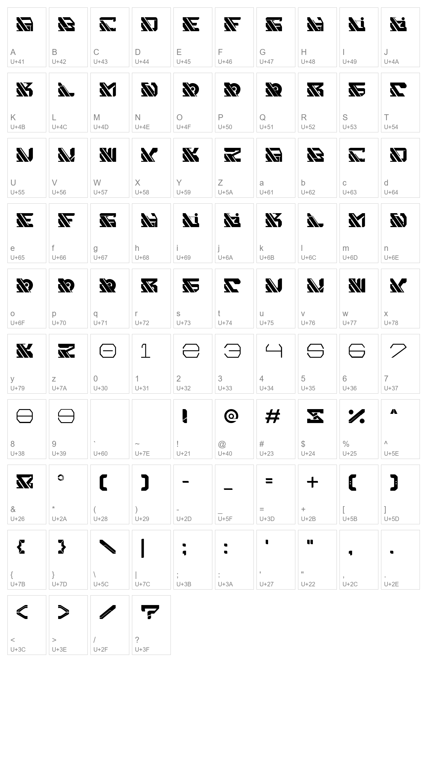 Character Map Image