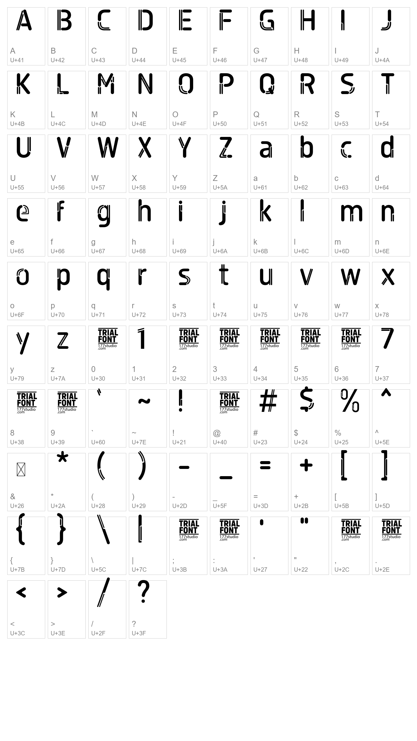 Character Map Image