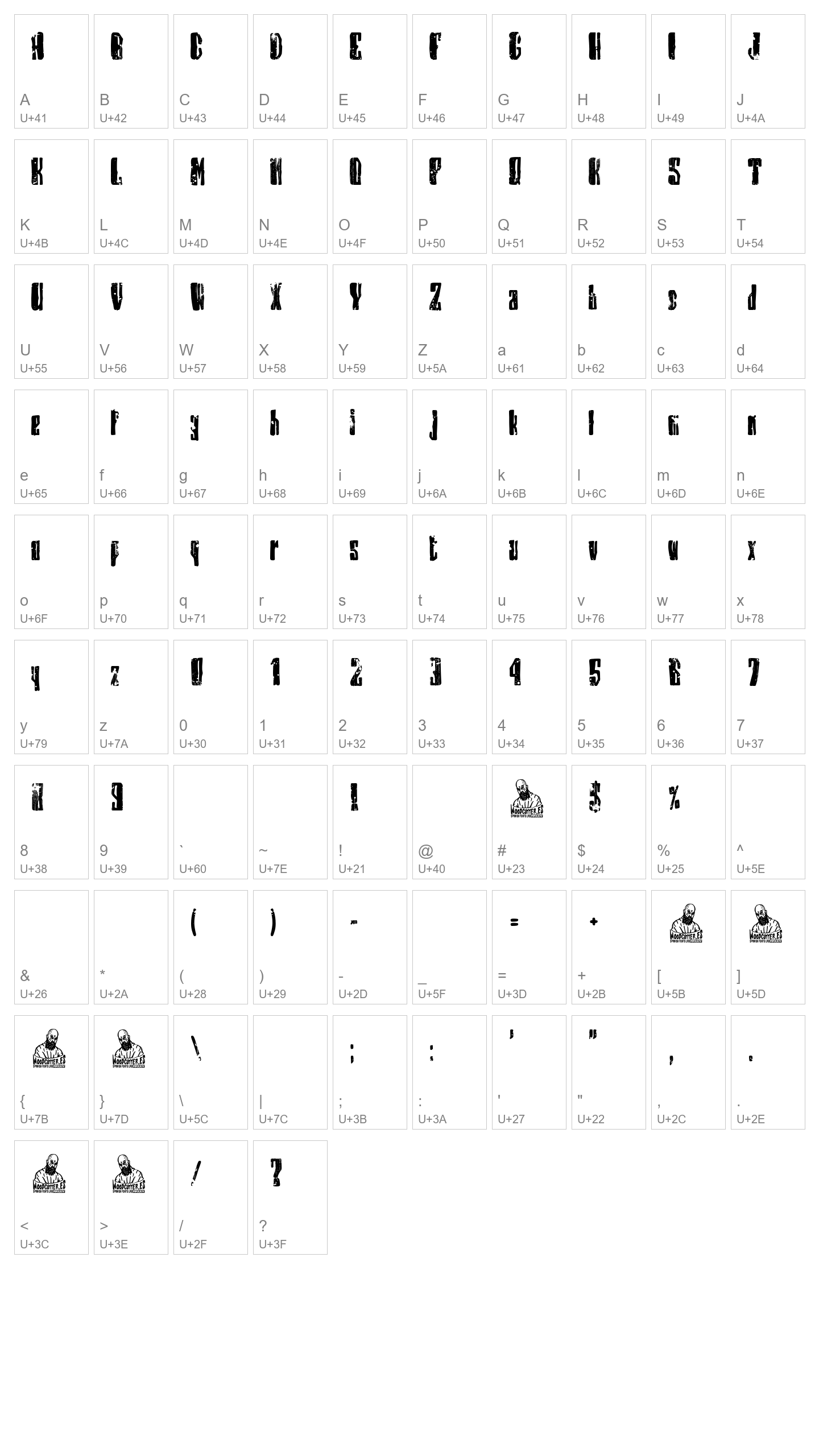 Character Map Image