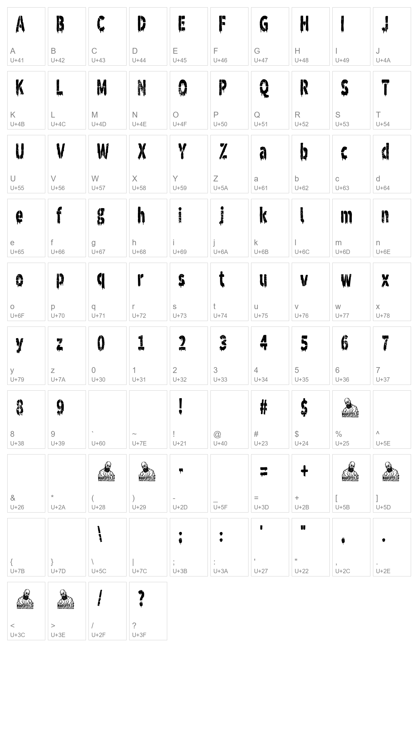 Character Map Image