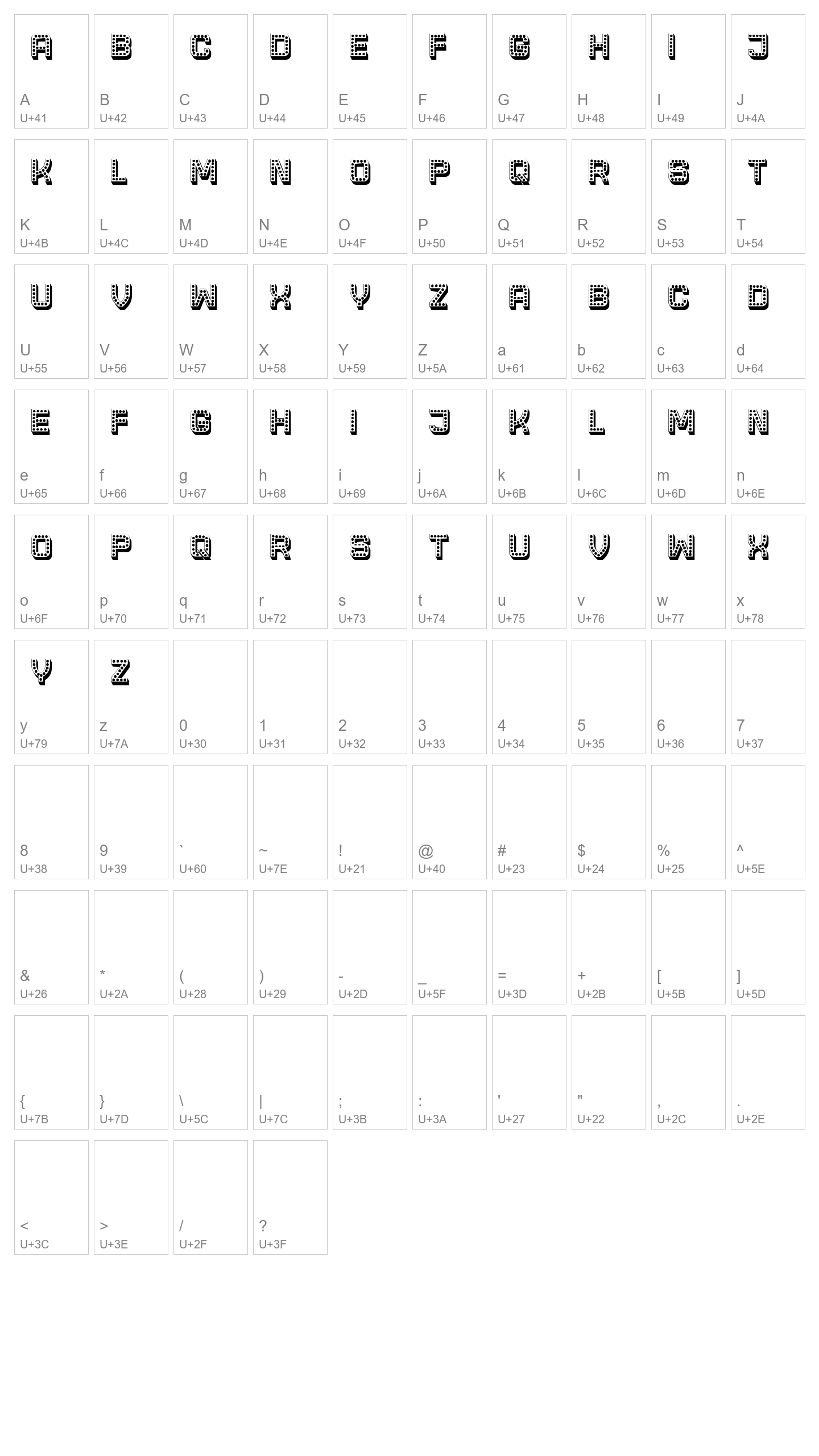 Character Map Image