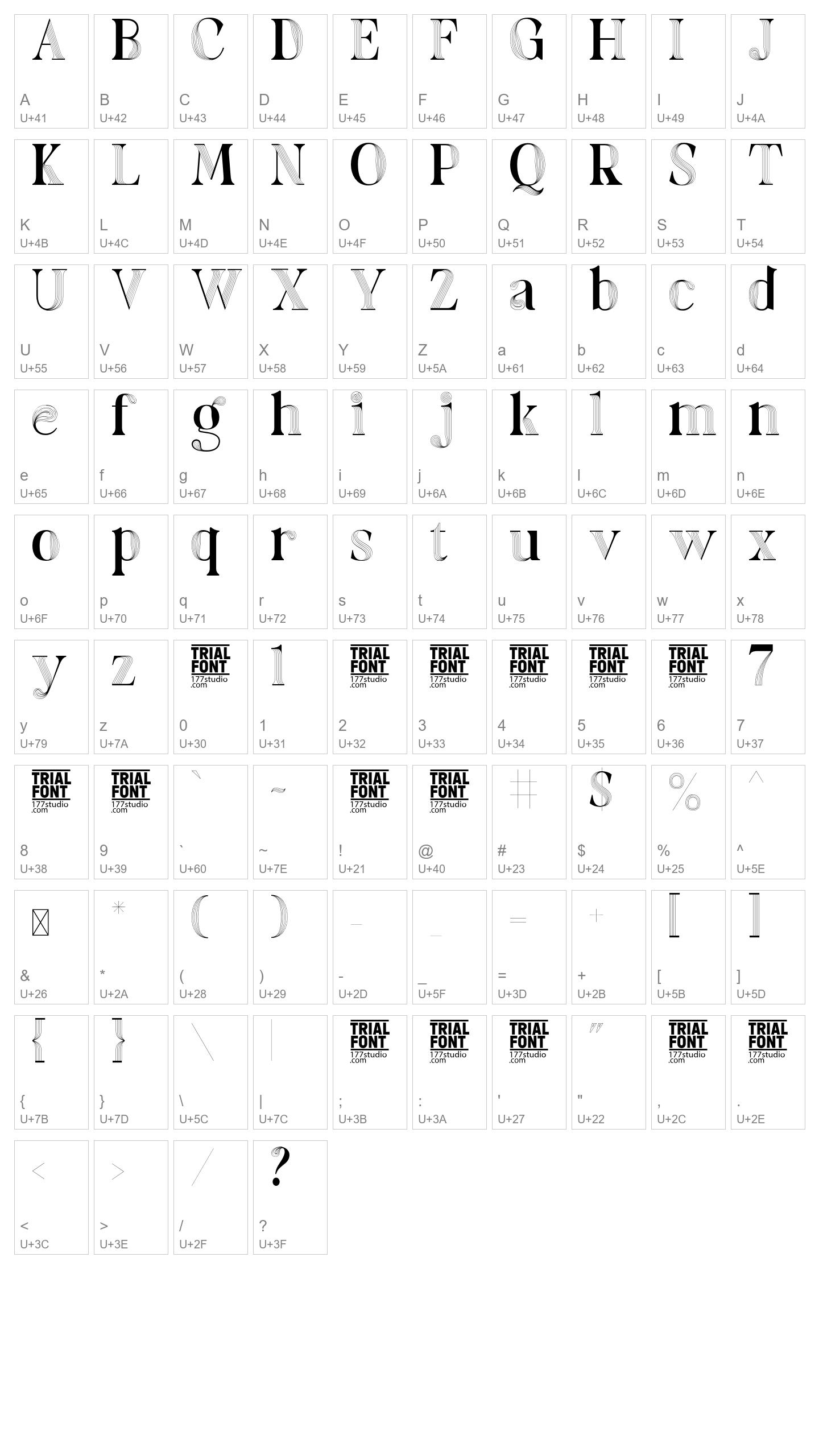 Character Map Image