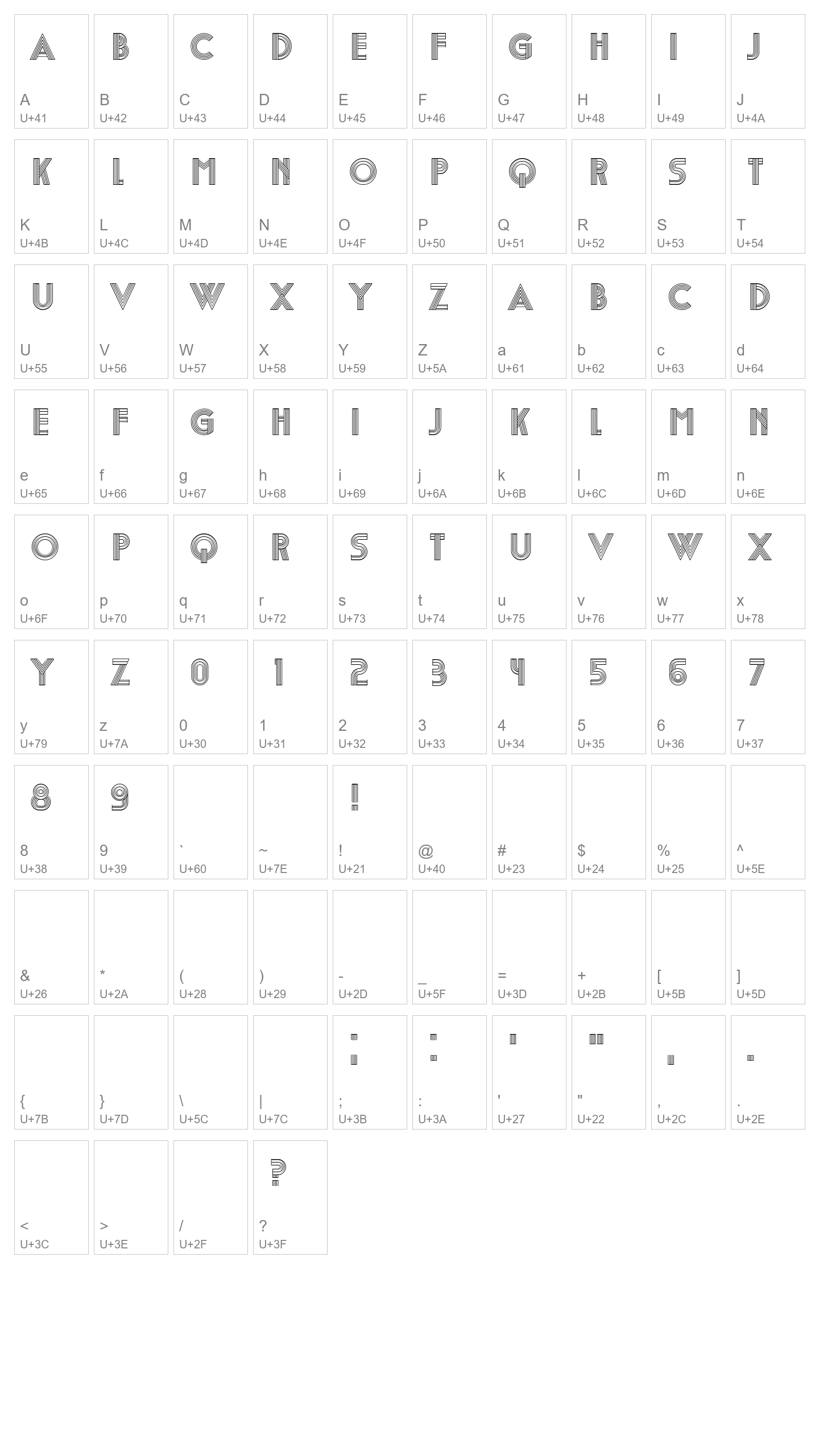 Character Map Image