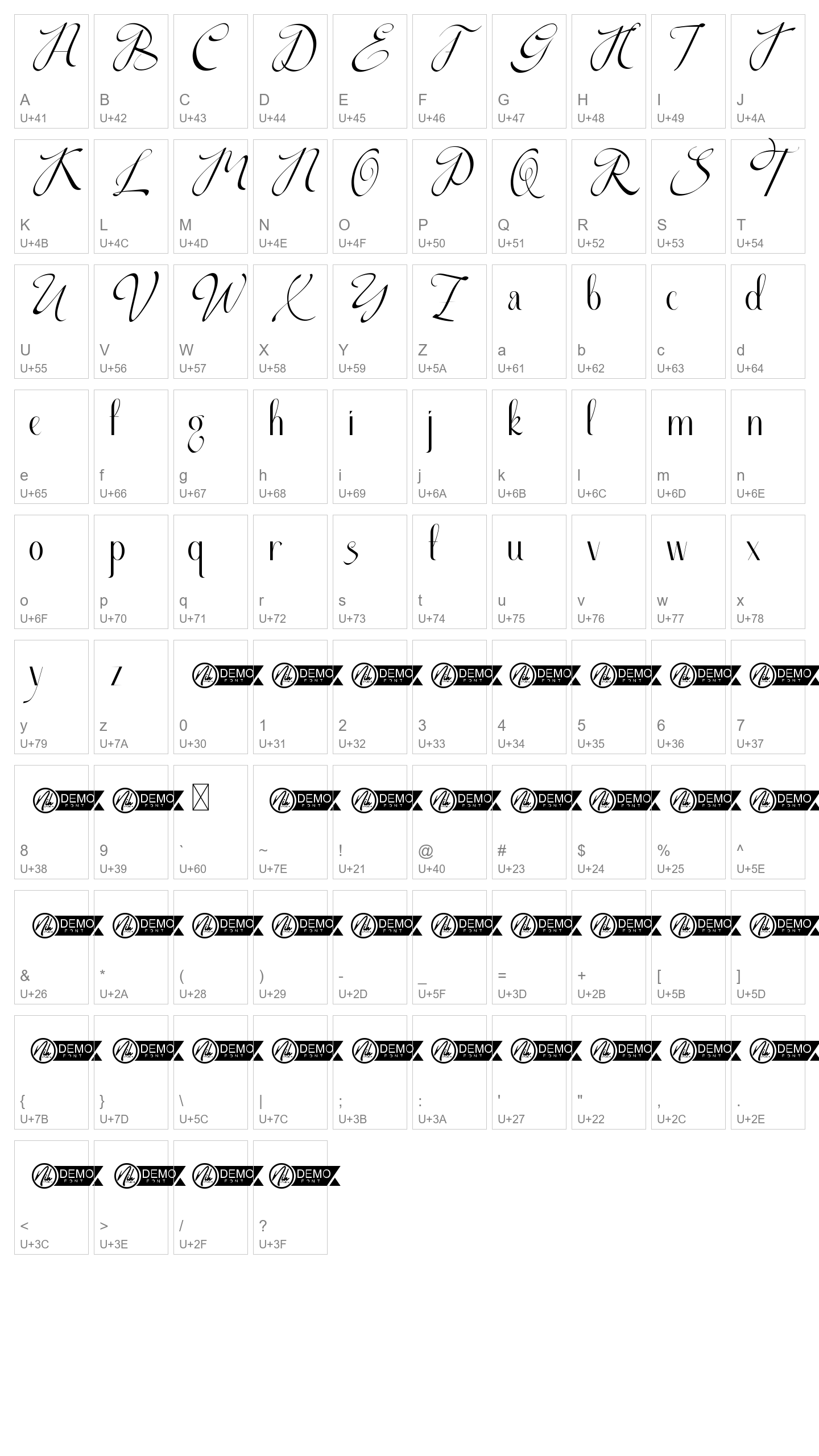 Character Map Image