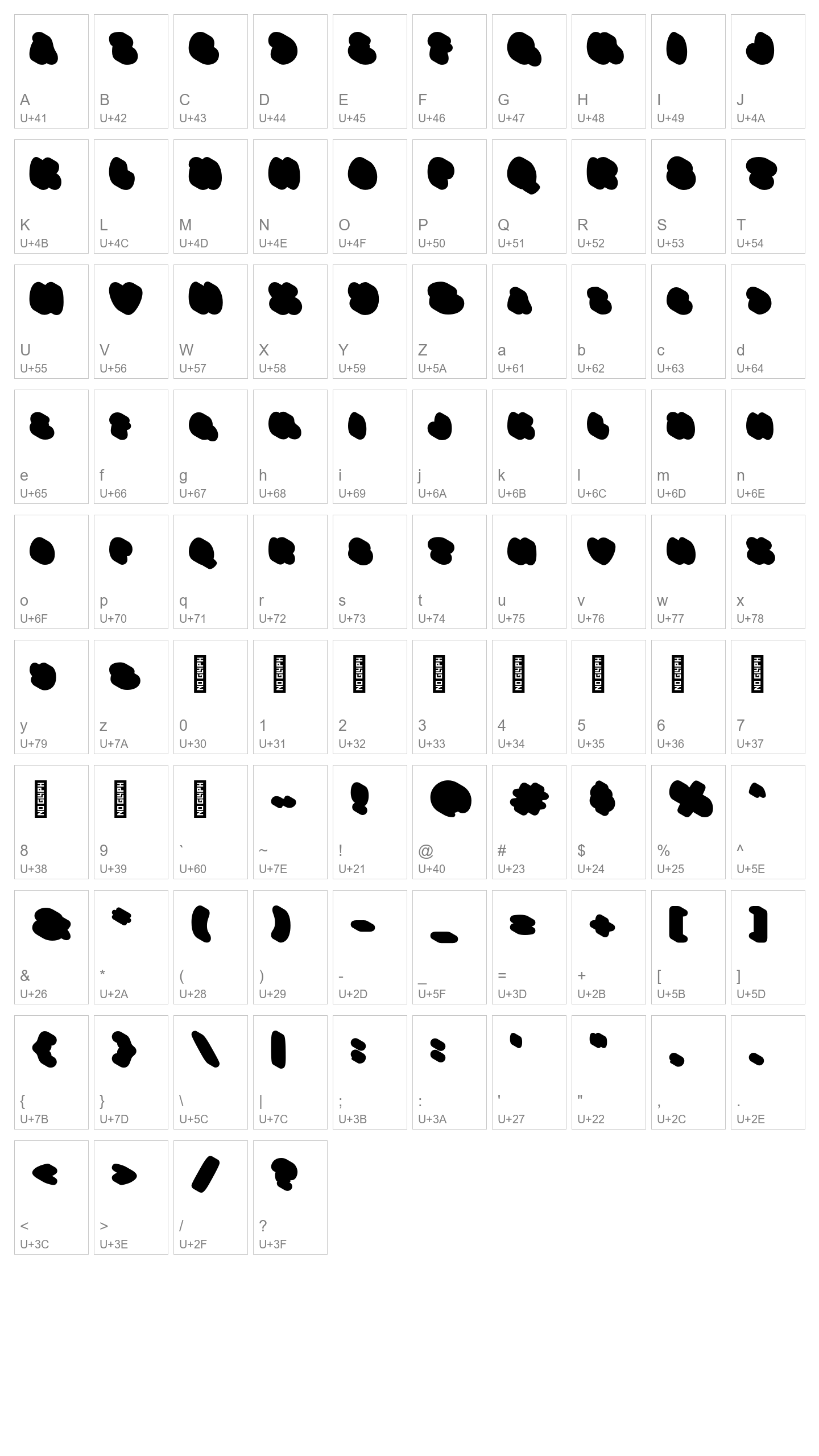 Character Map Image