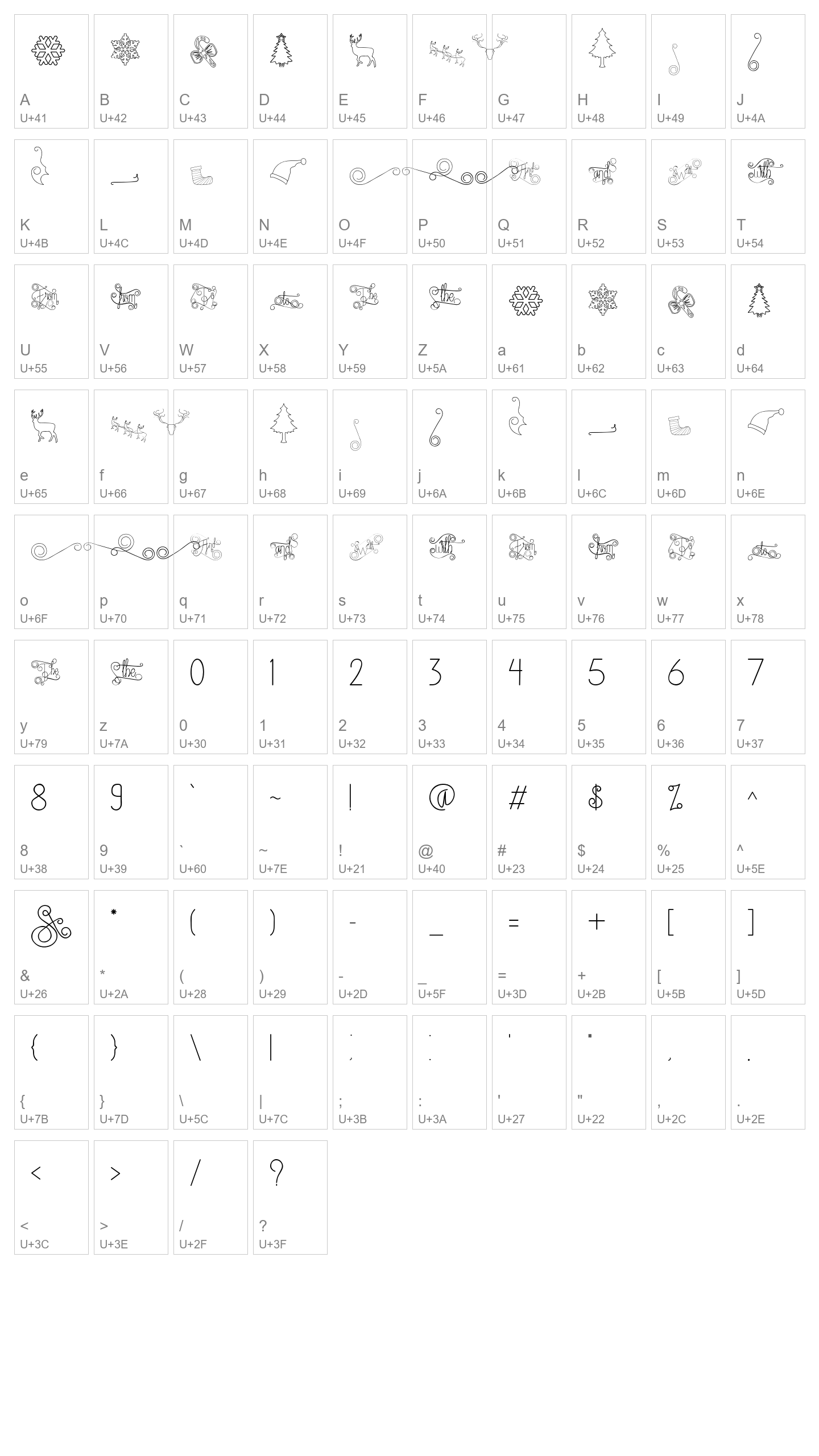 Character Map Image