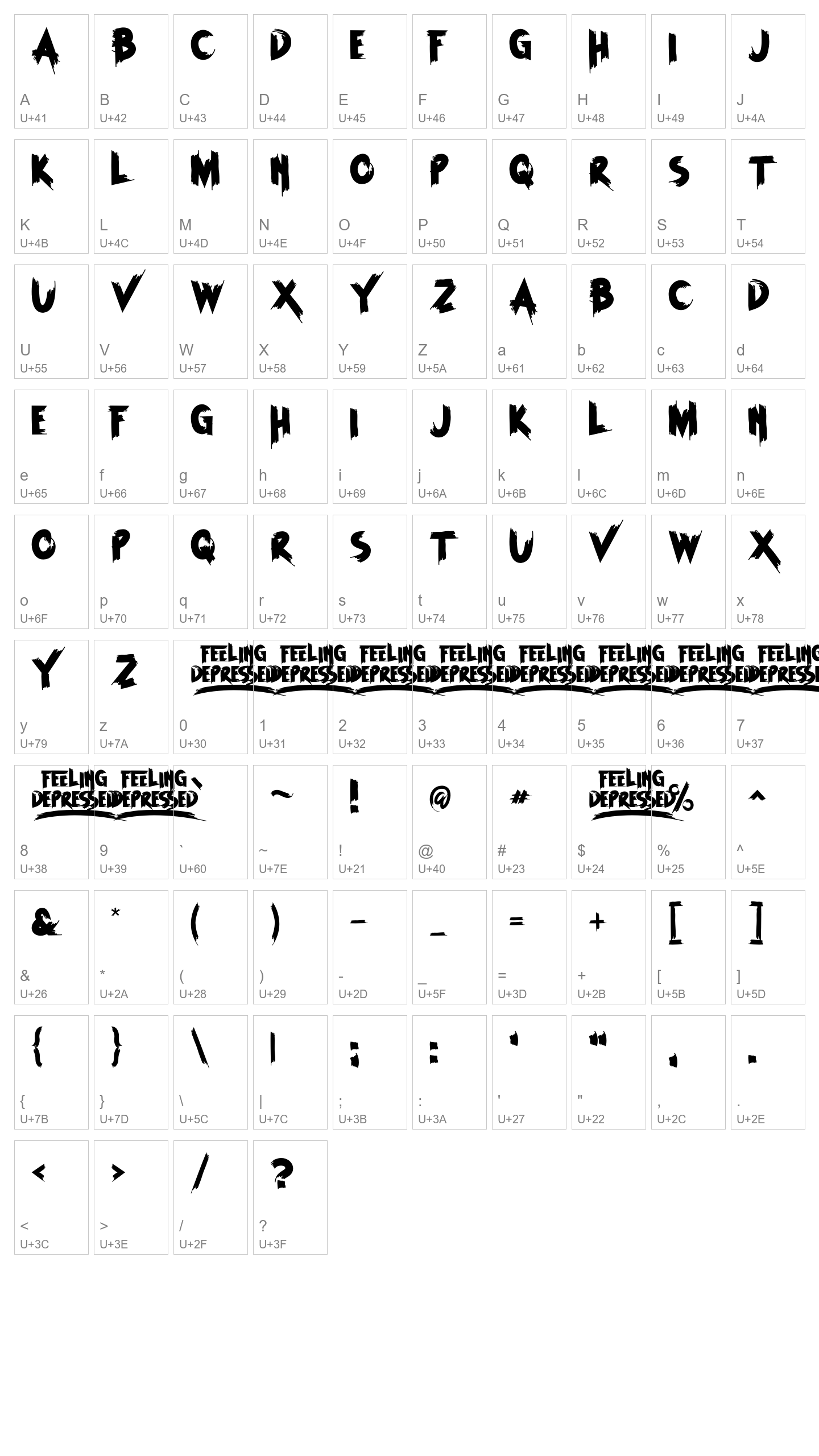 Character Map Image