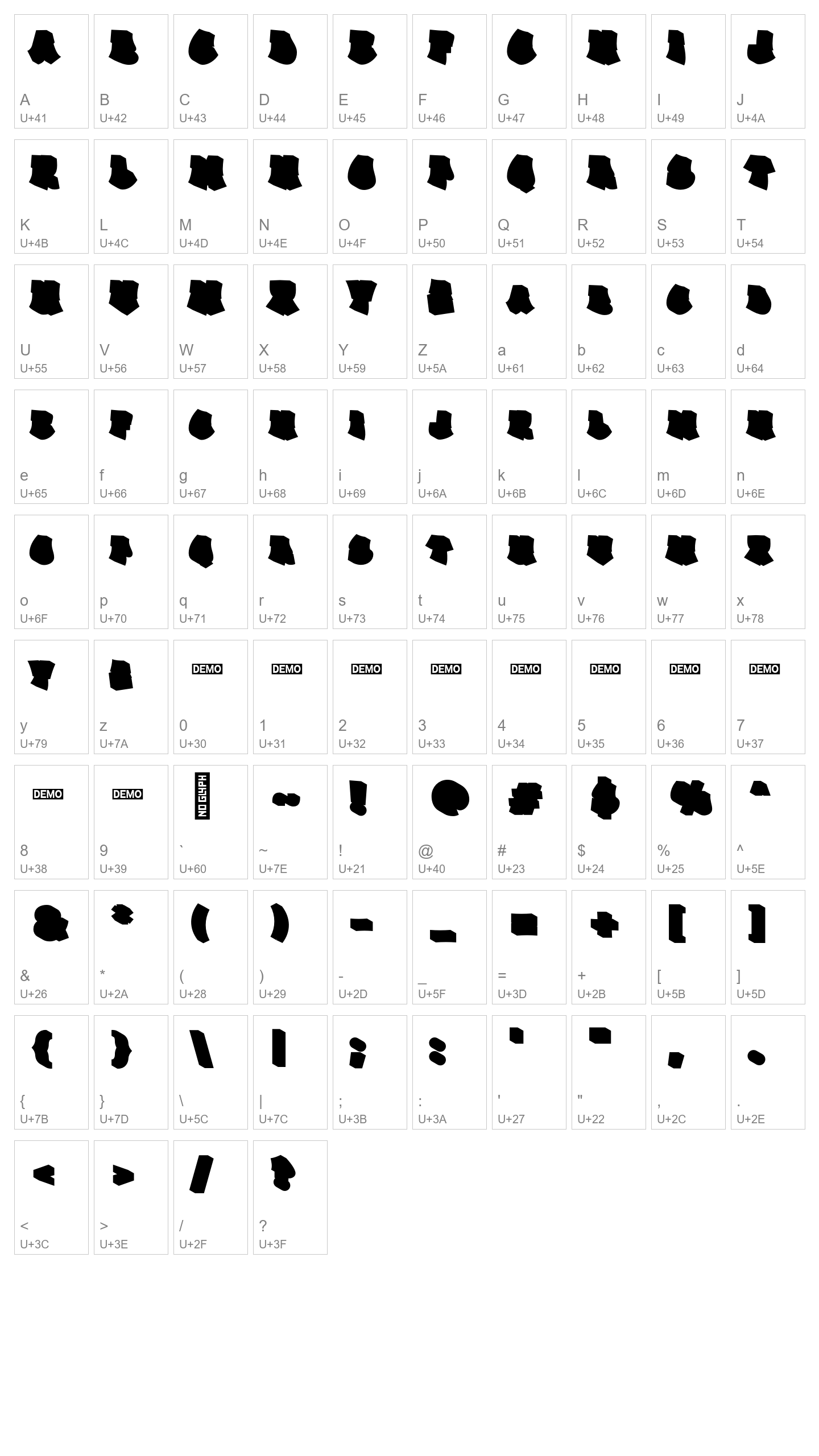 Character Map Image