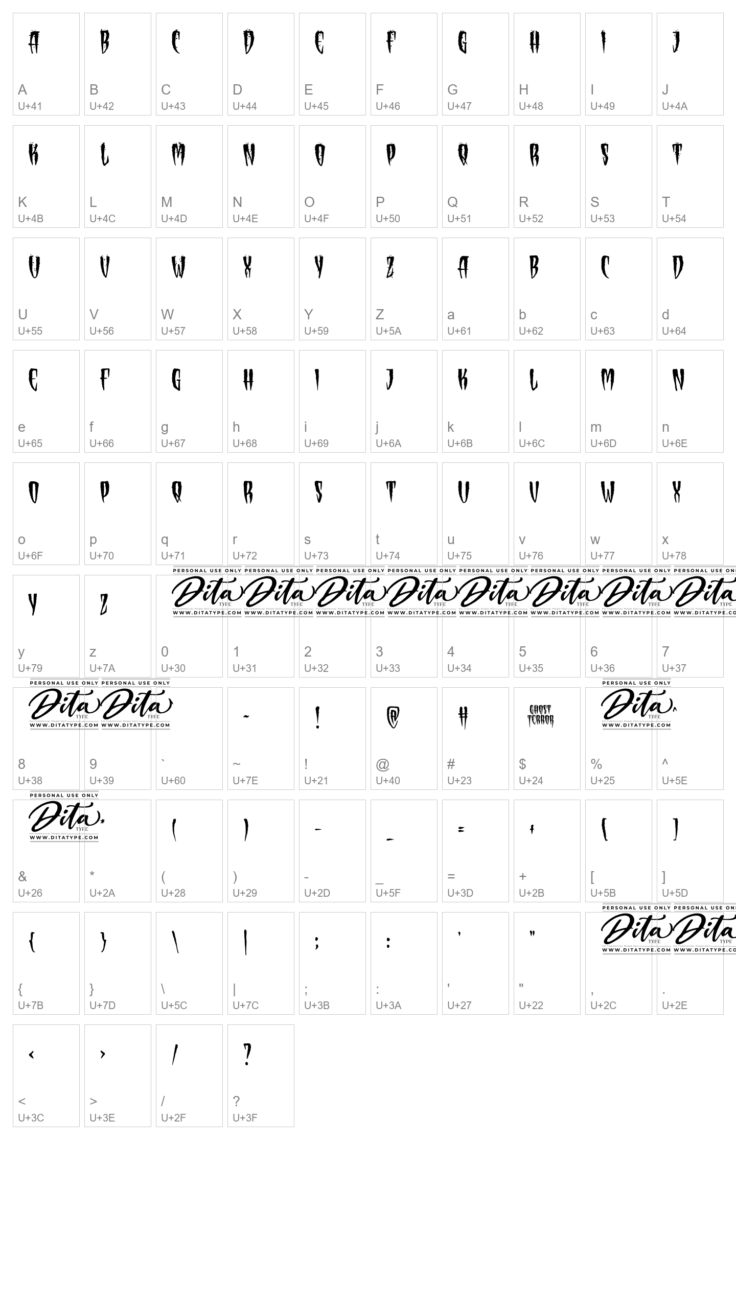 Character Map Image