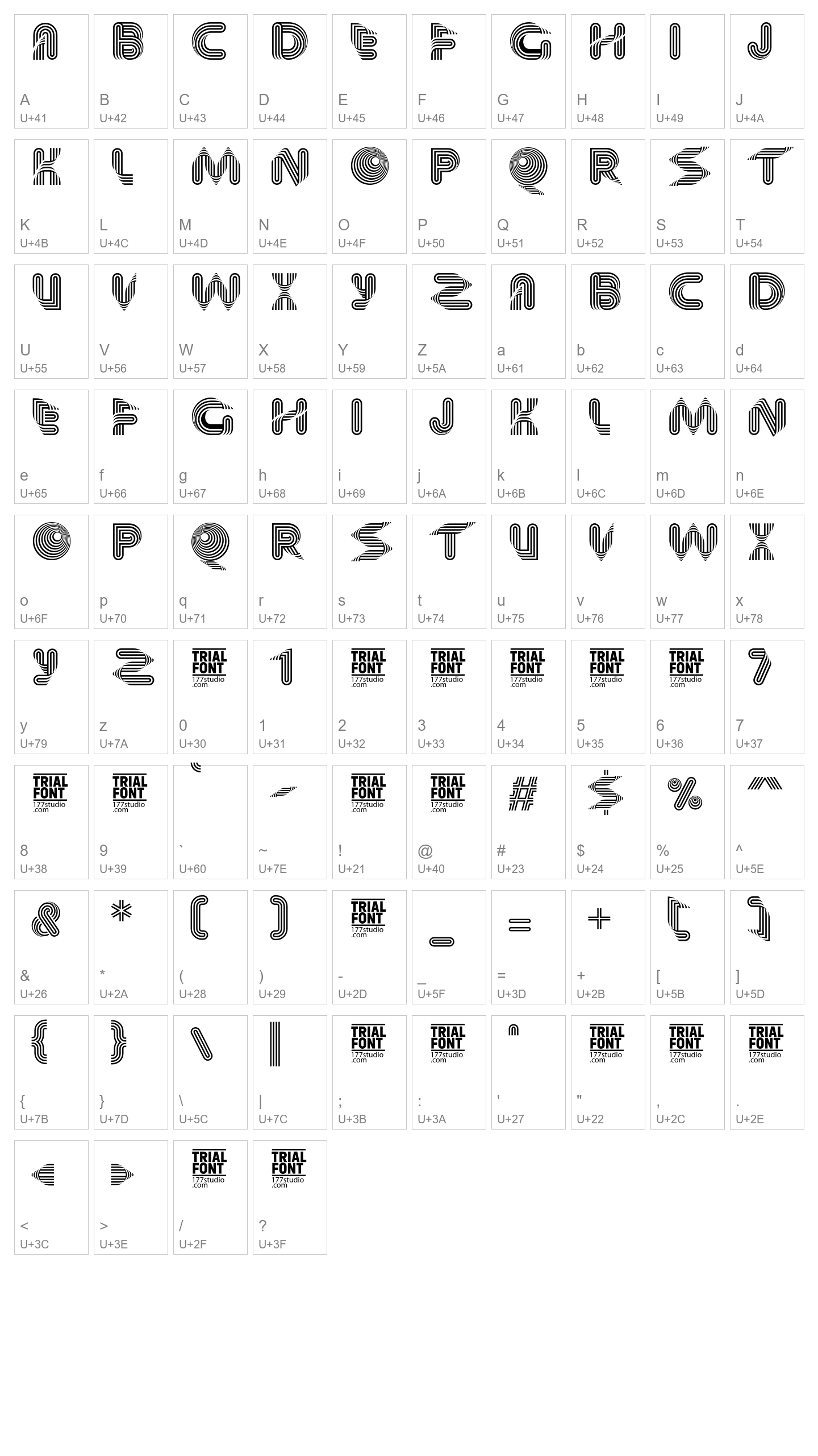 Character Map Image