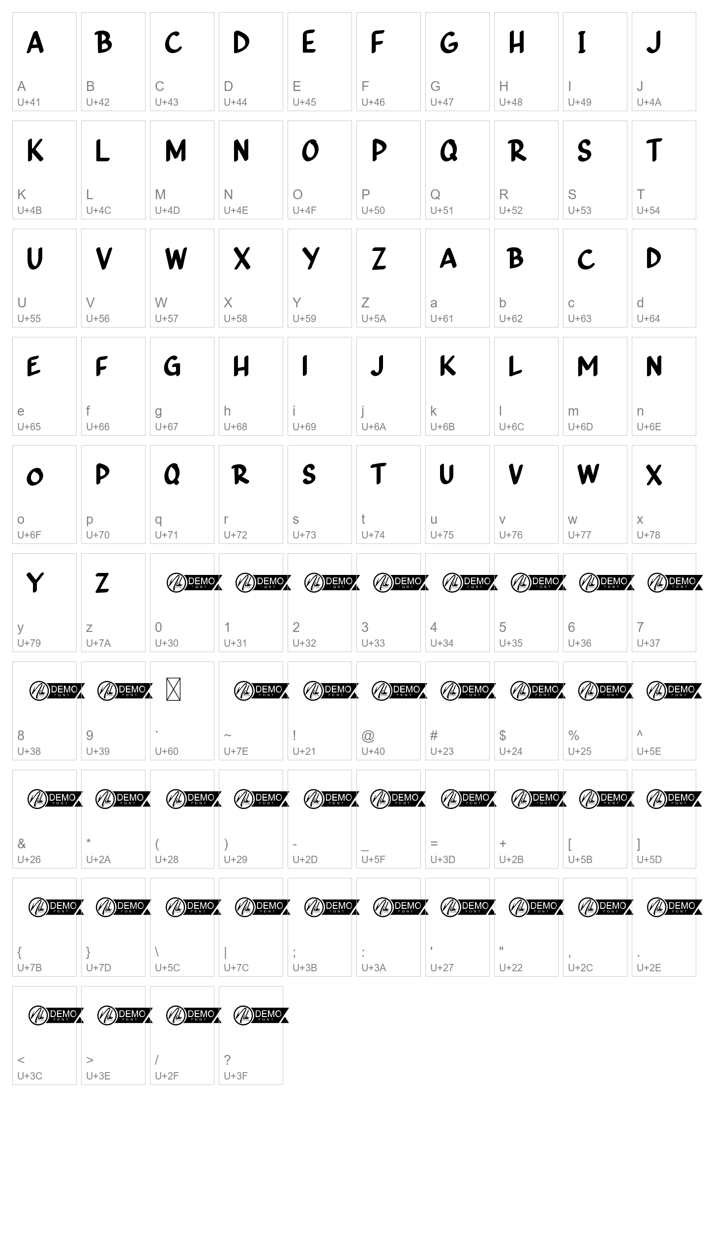 Character Map Image