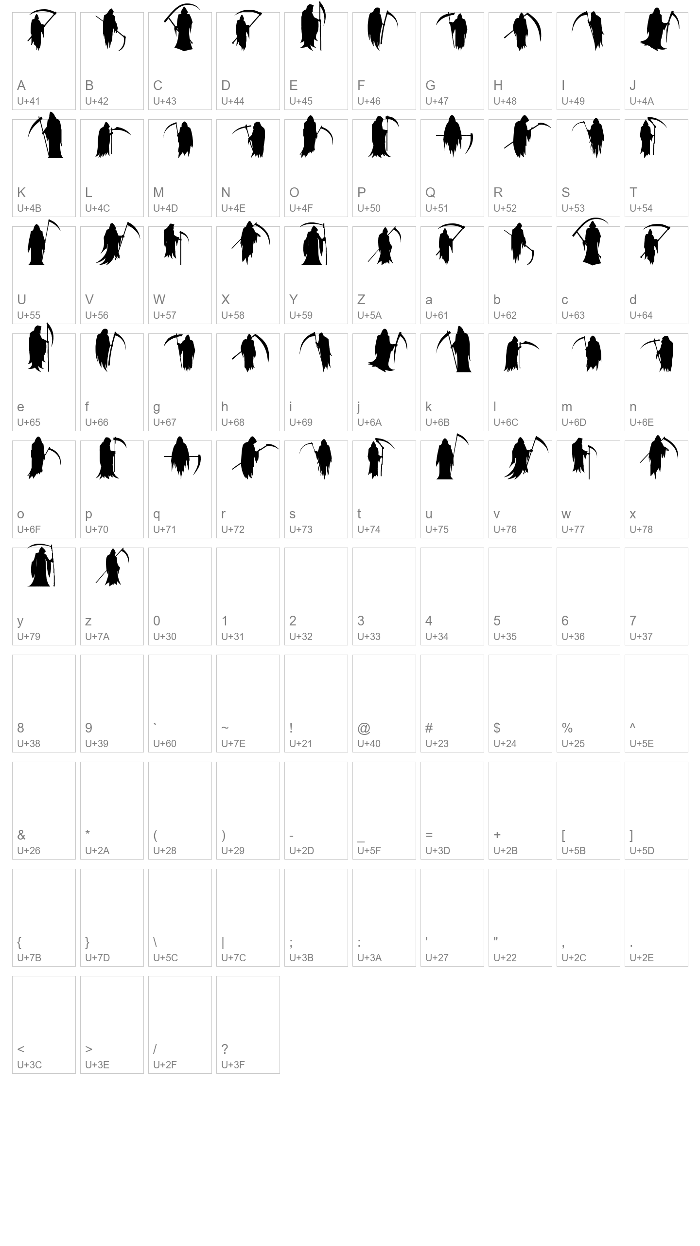 Character Map Image