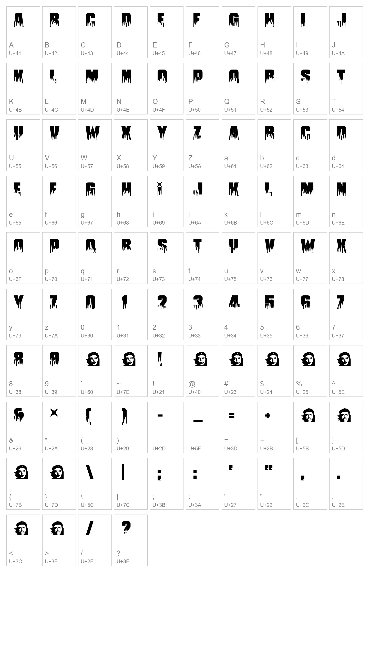 Character Map Image