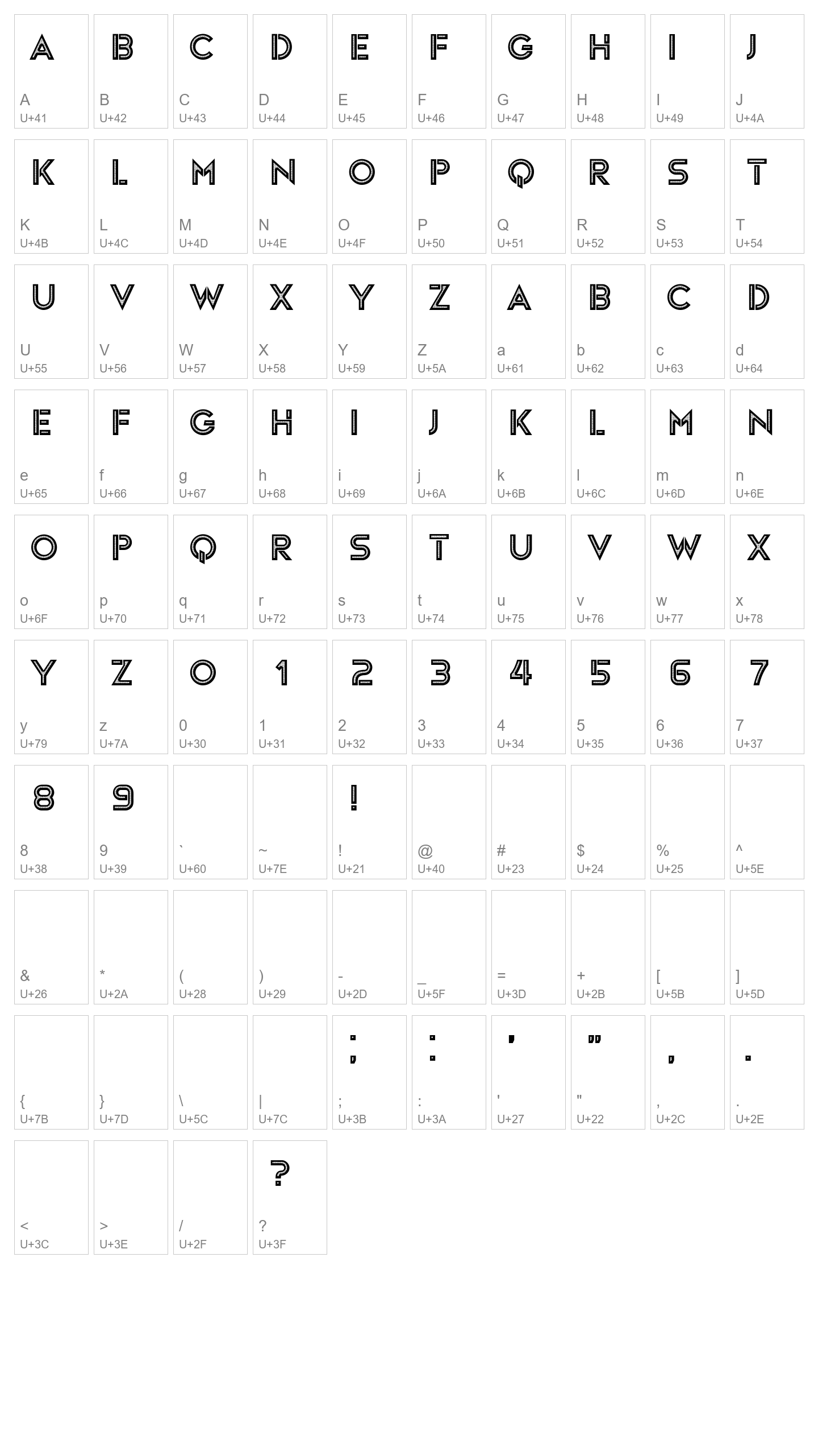 Character Map Image