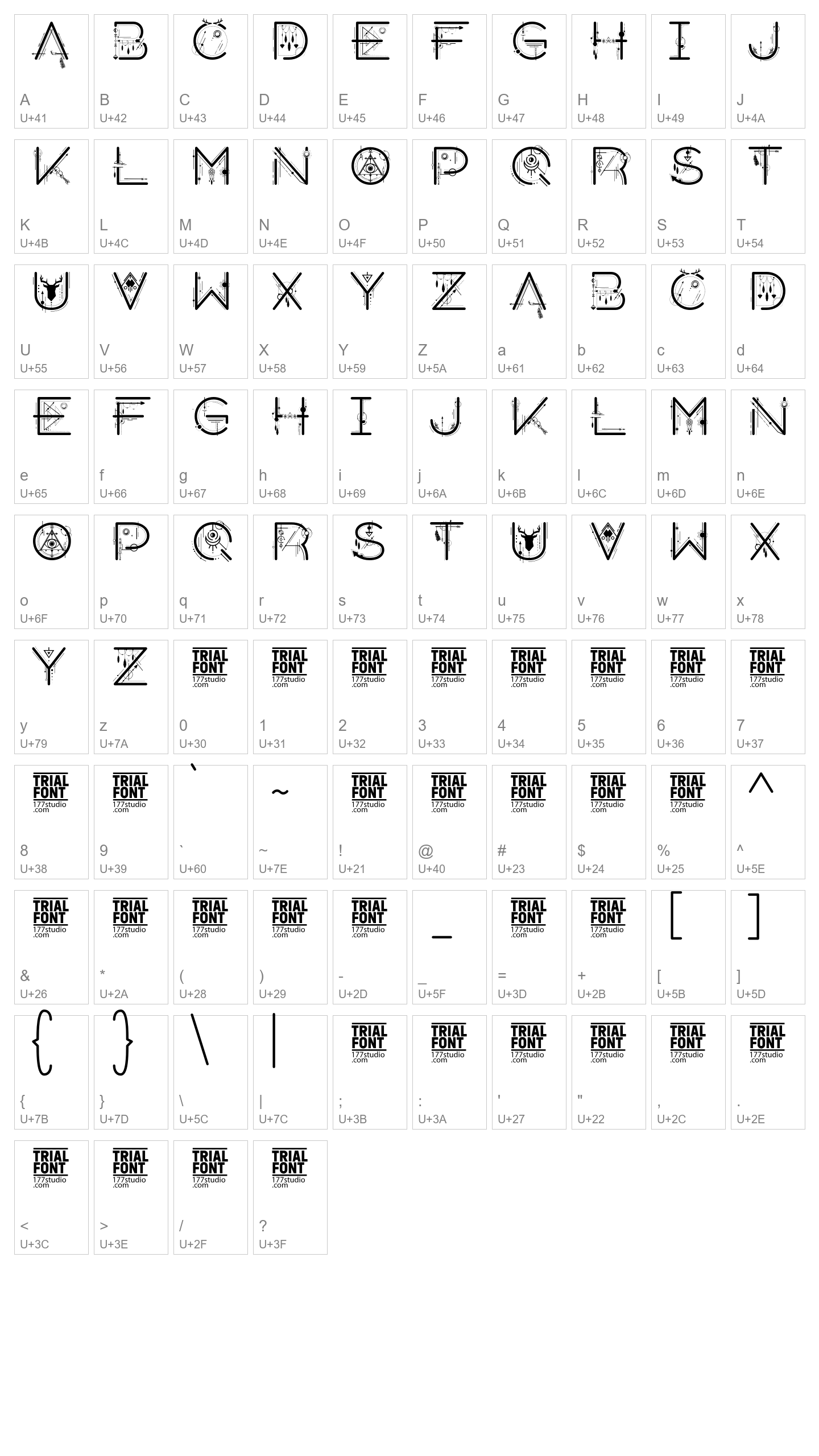 Character Map Image