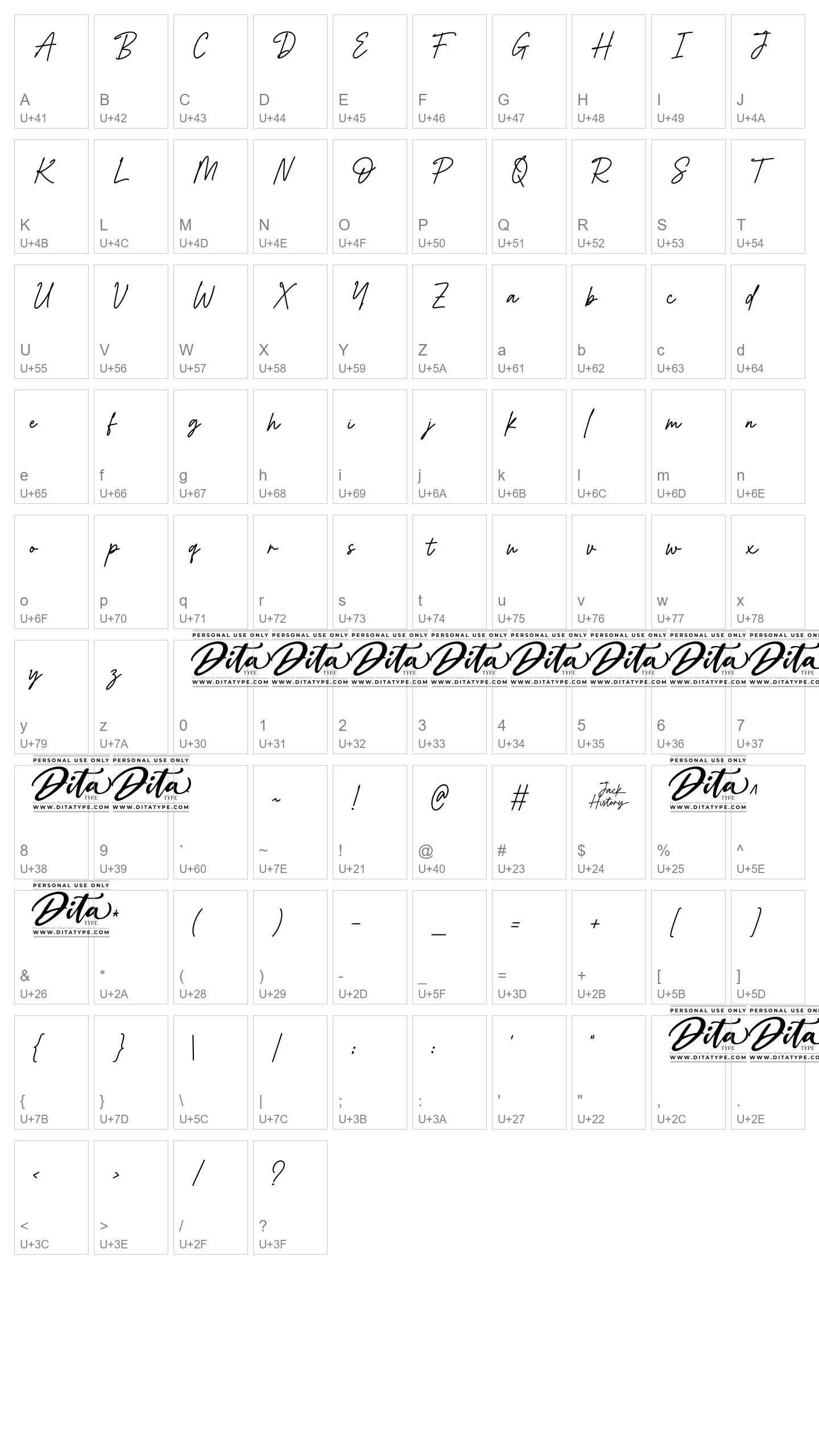 Character Map Image