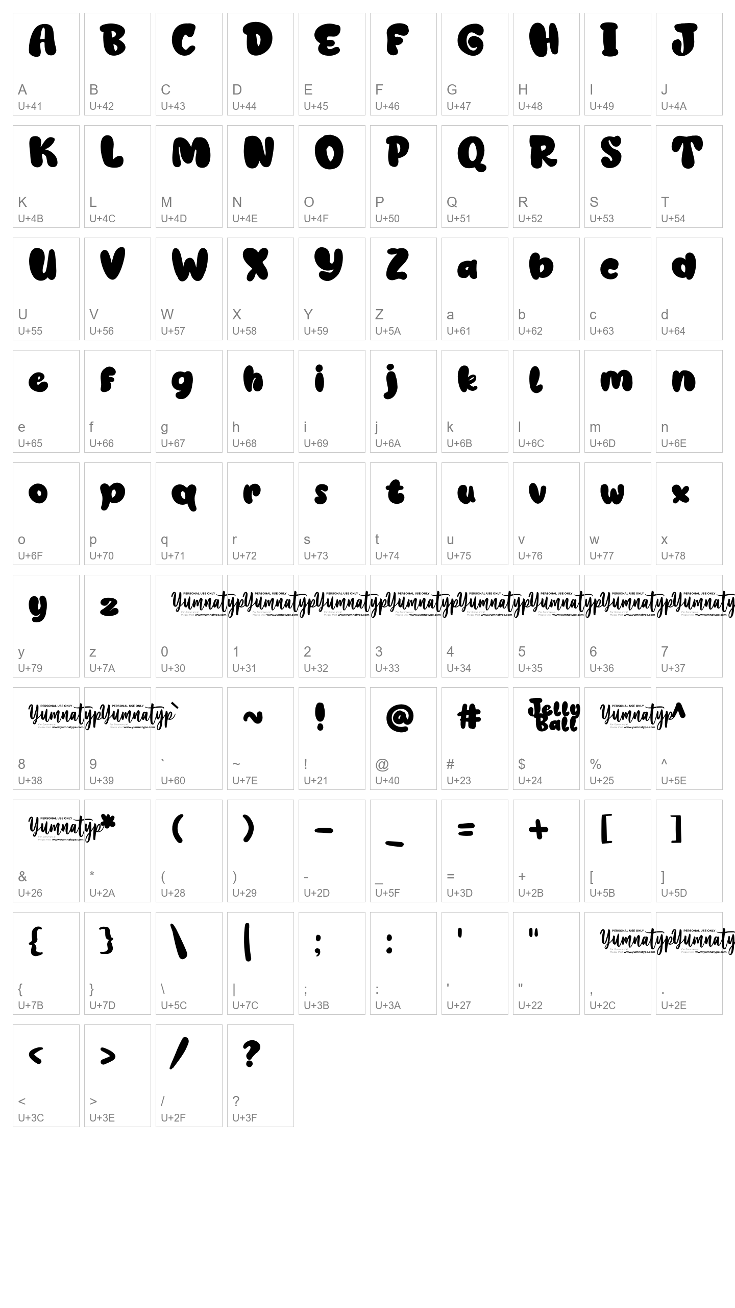 Character Map Image