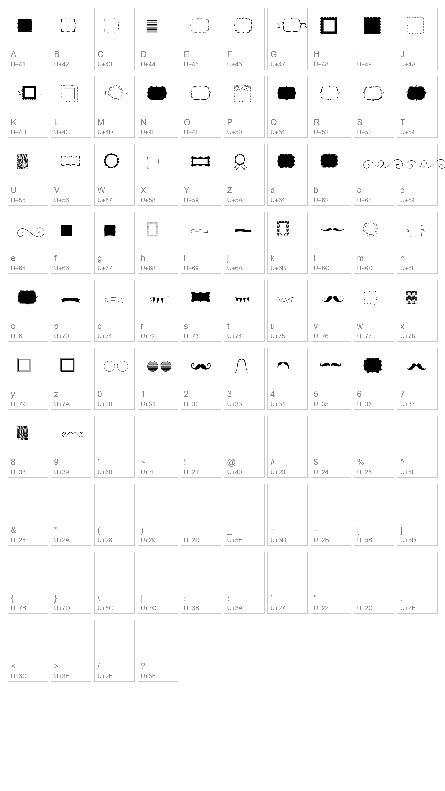 Character Map Image