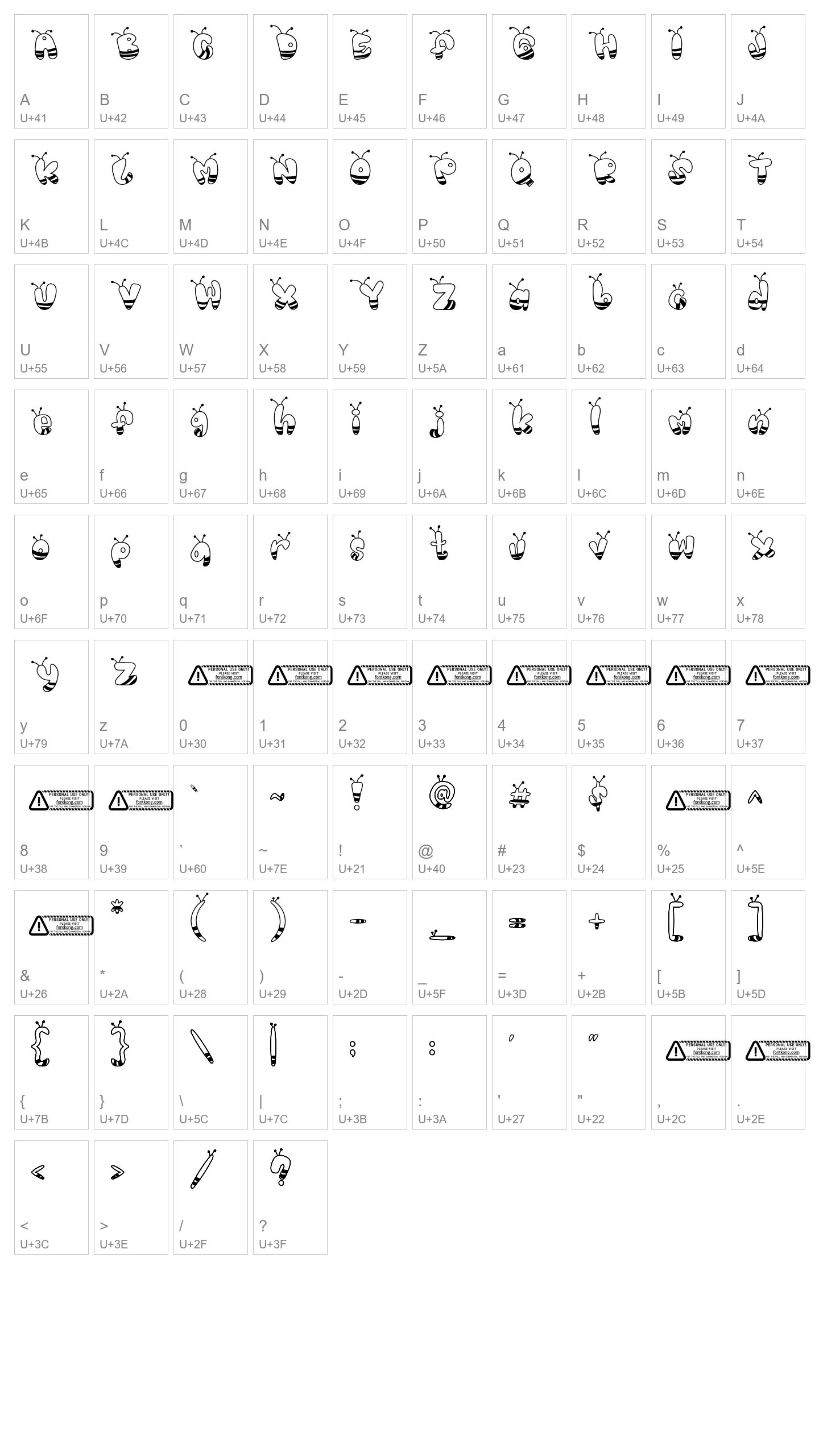 Character Map Image