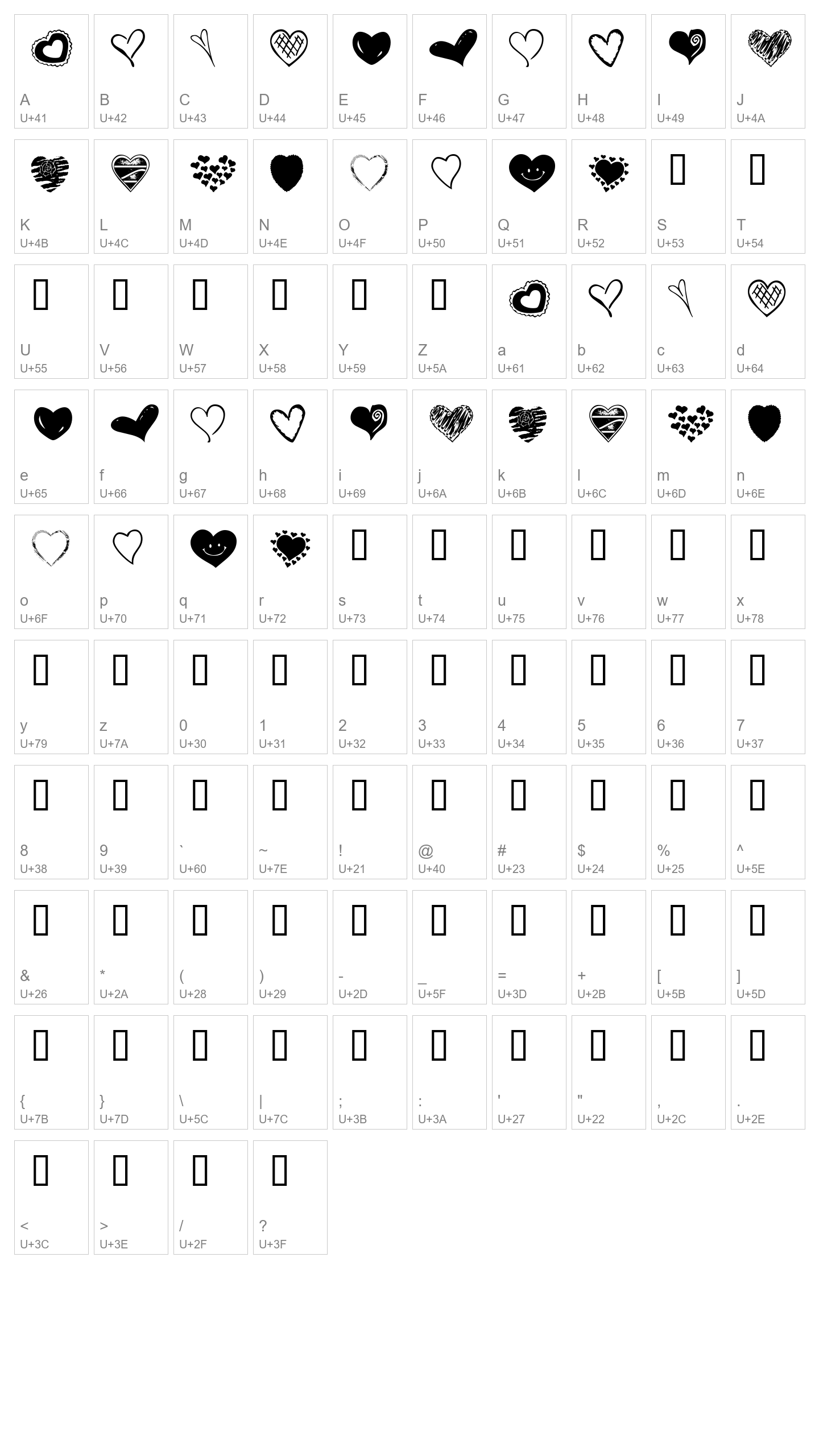 Character Map Image