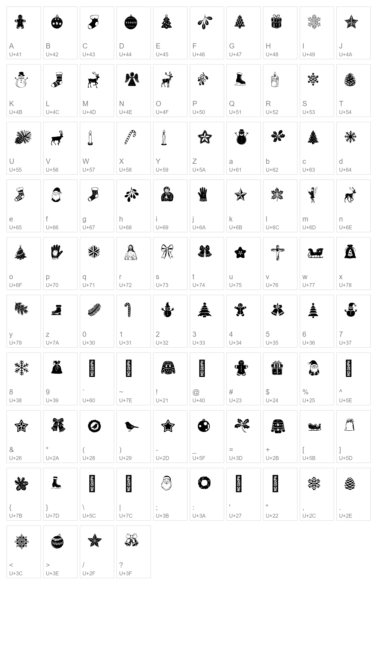 Character Map Image