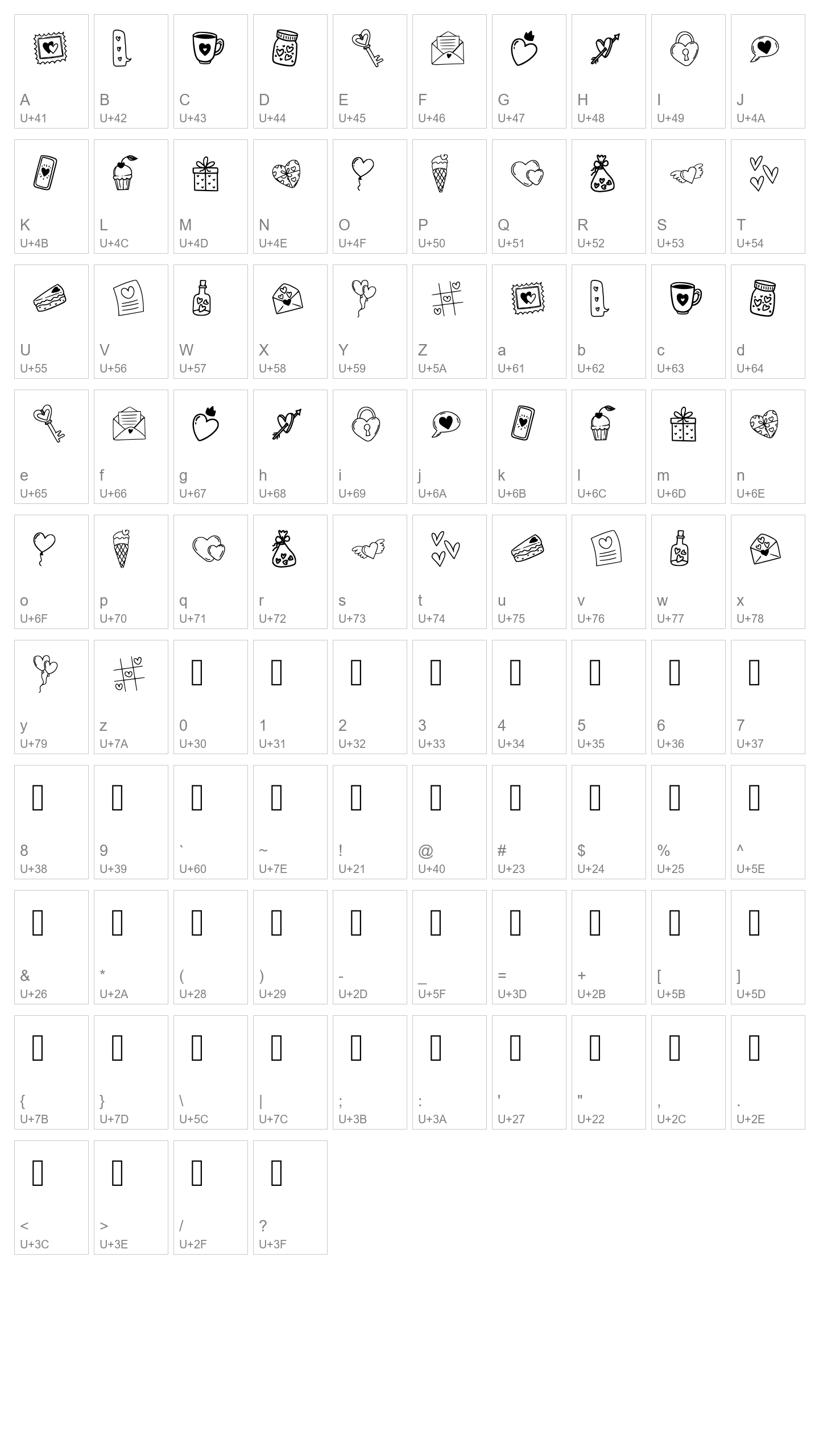 Character Map Image